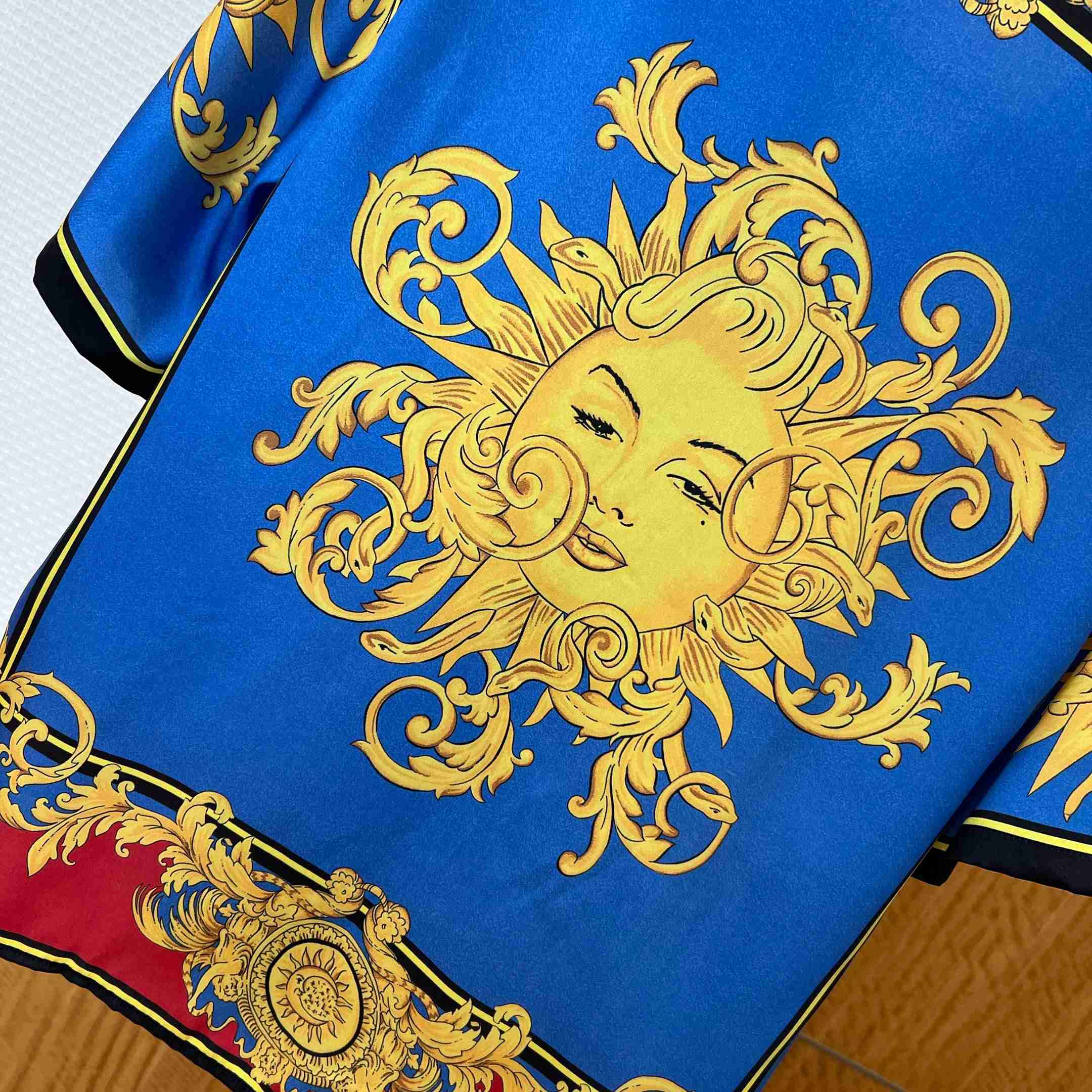 Versace Printed Silk Twill Shirt - DopestKickz