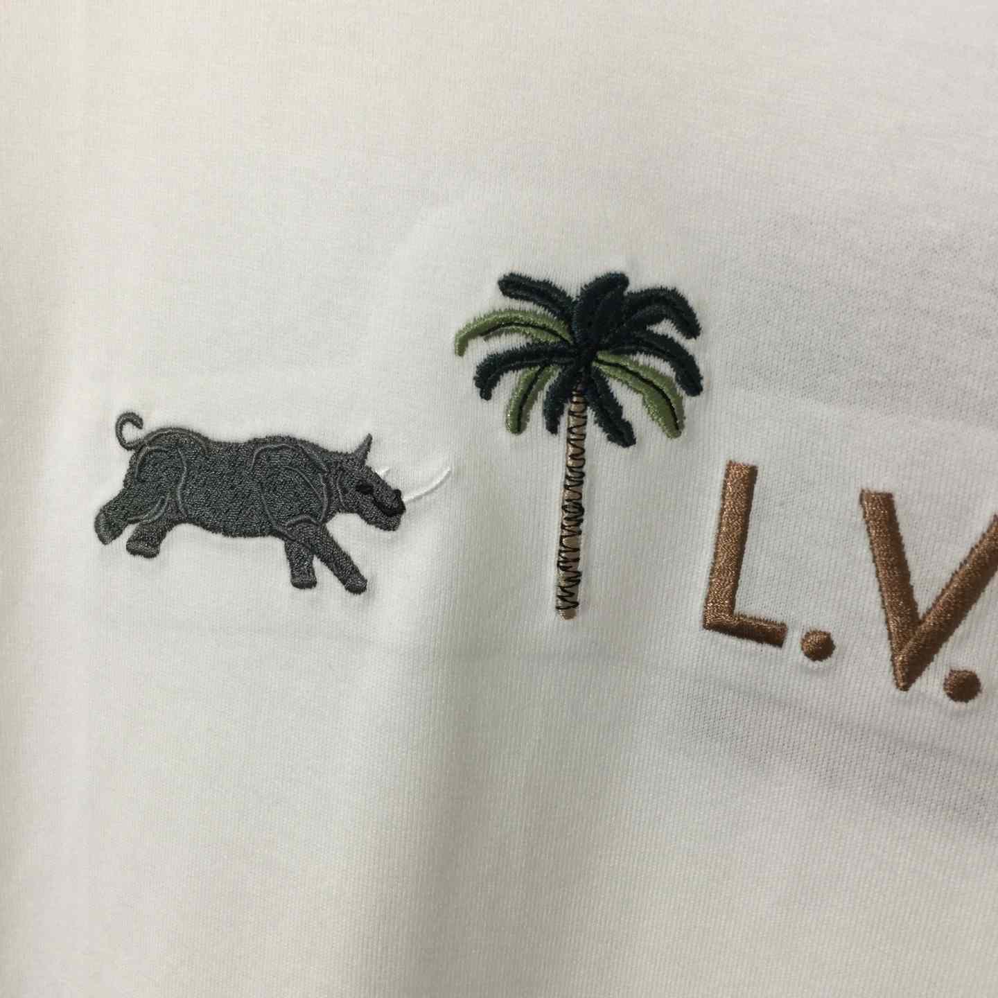 Louis Vuitton Logo Cotton T-Shirt  - DopestKickz