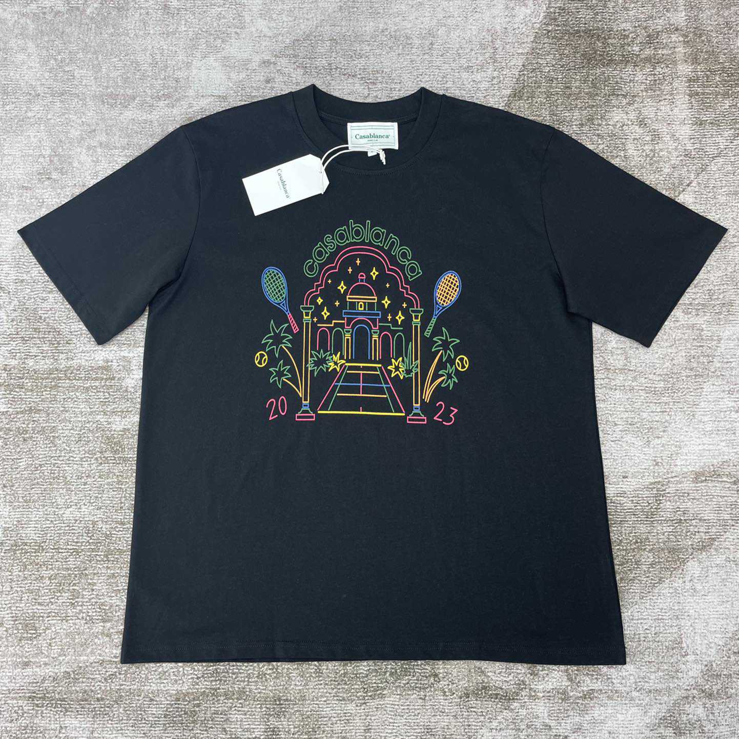 Casablanca Rainbow Crayon Temple T-Shirt CA5049 - DopestKickz