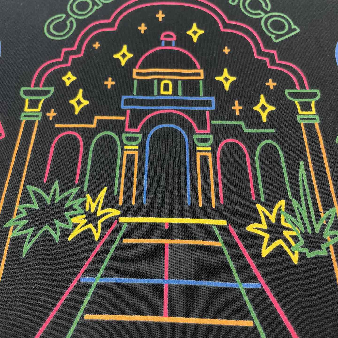 Casablanca Rainbow Crayon Temple T-Shirt CA5049 - DopestKickz