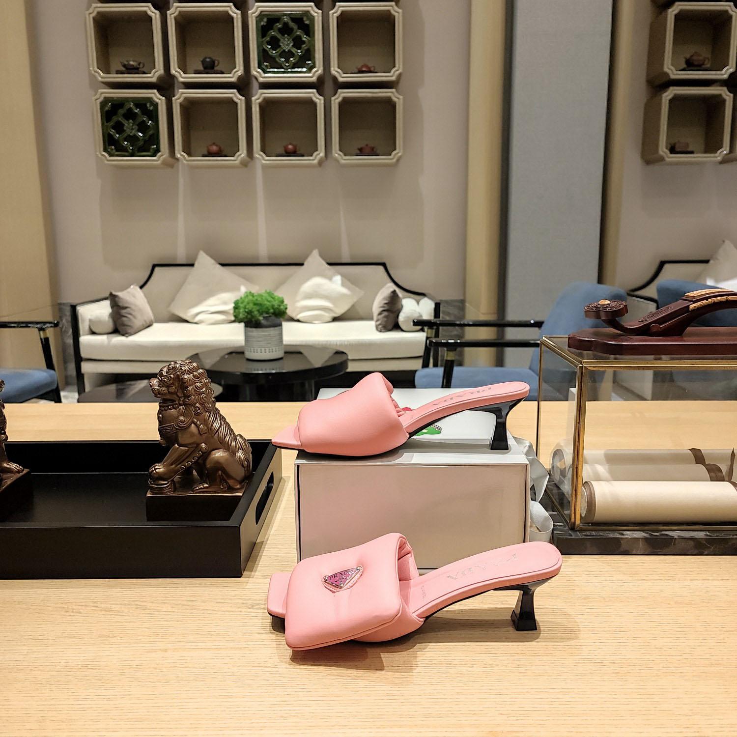 Prada Soft Padded Nappa Sandals - DopestKickz