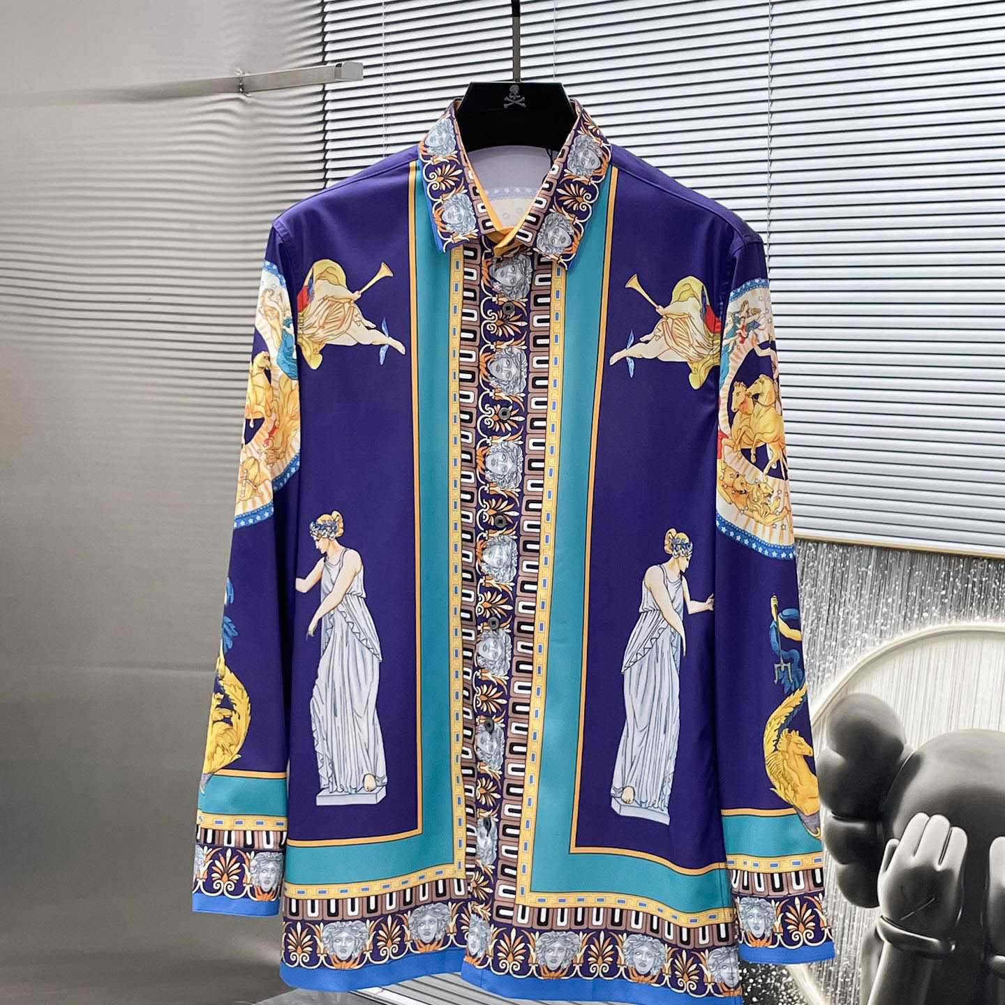 Versace Hall Of Statues Silk Cardigan - DopestKickz