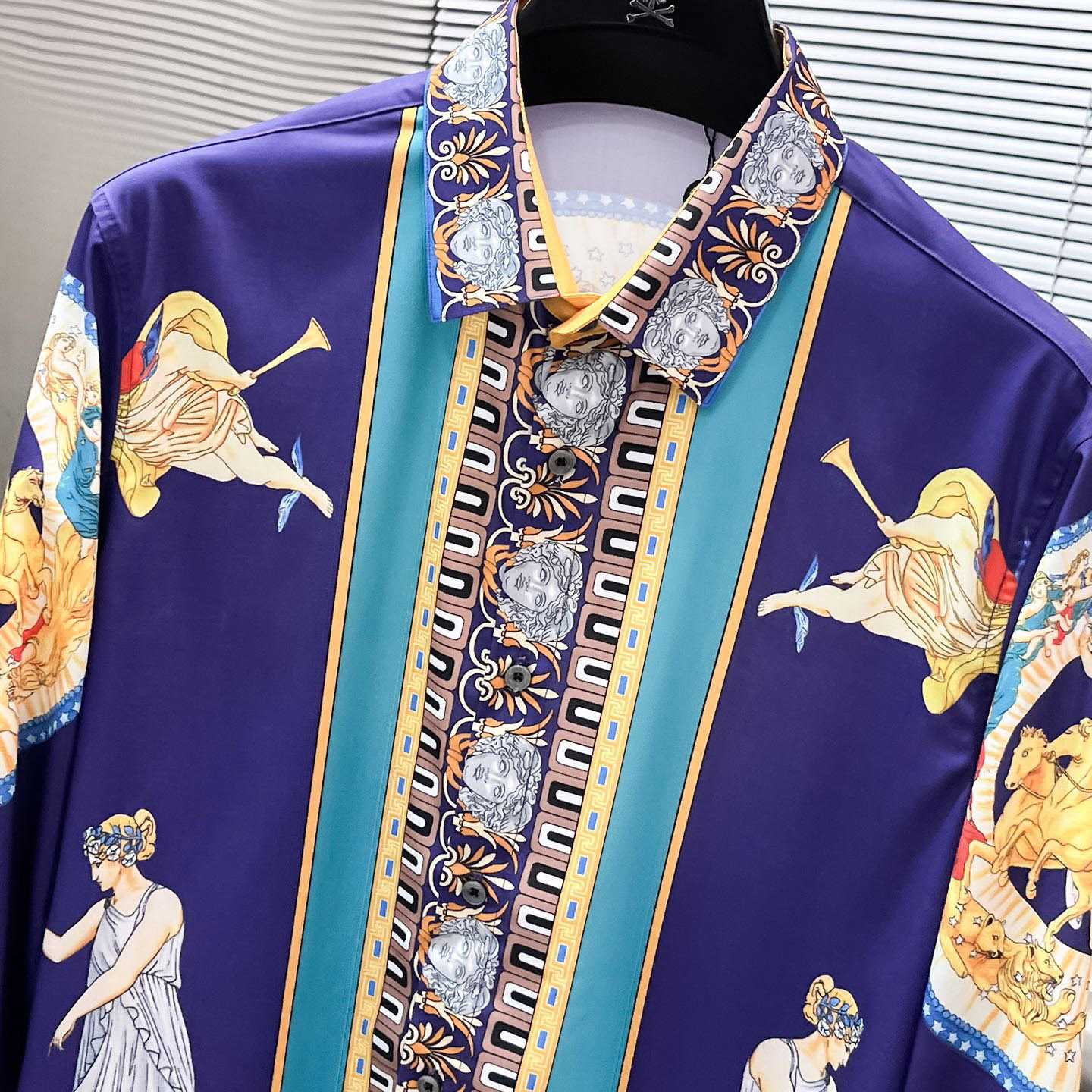 Versace Hall Of Statues Silk Cardigan - DopestKickz