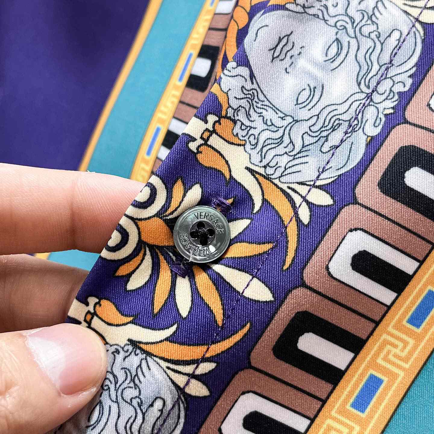Versace Hall Of Statues Silk Cardigan - DopestKickz