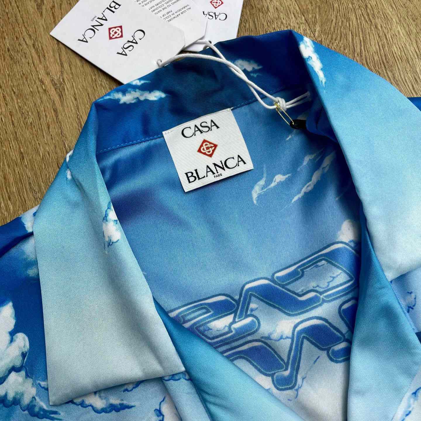 Casablanca Lost Atlantis Long Sleeve Silk Shirt CA3573 - DopestKickz