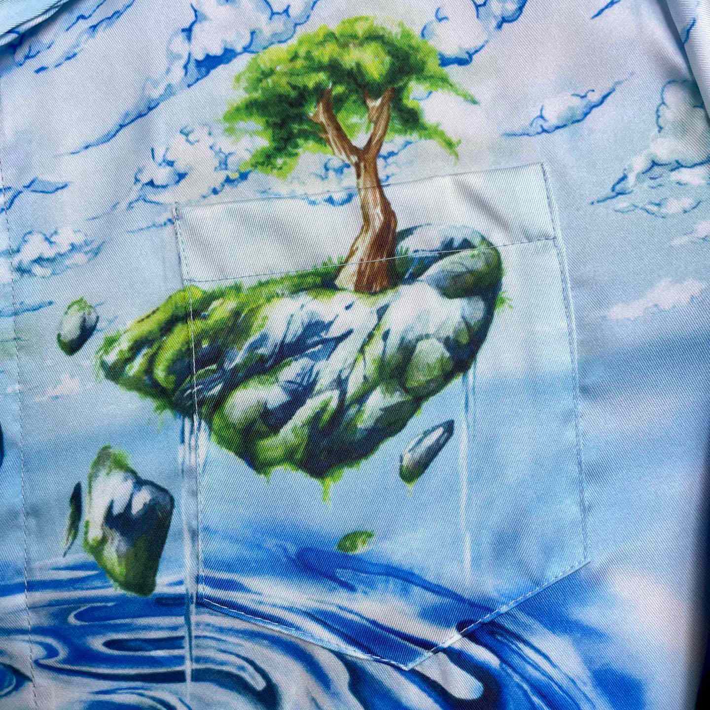 Casablanca Lost Atlantis Long Sleeve Silk Shirt CA3573 - DopestKickz