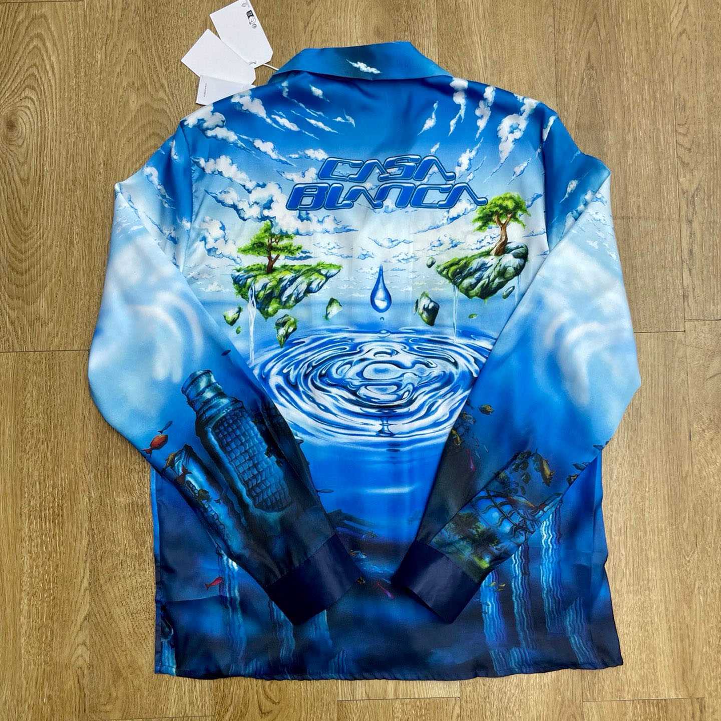 Casablanca Lost Atlantis Long Sleeve Silk Shirt CA3573 - DopestKickz