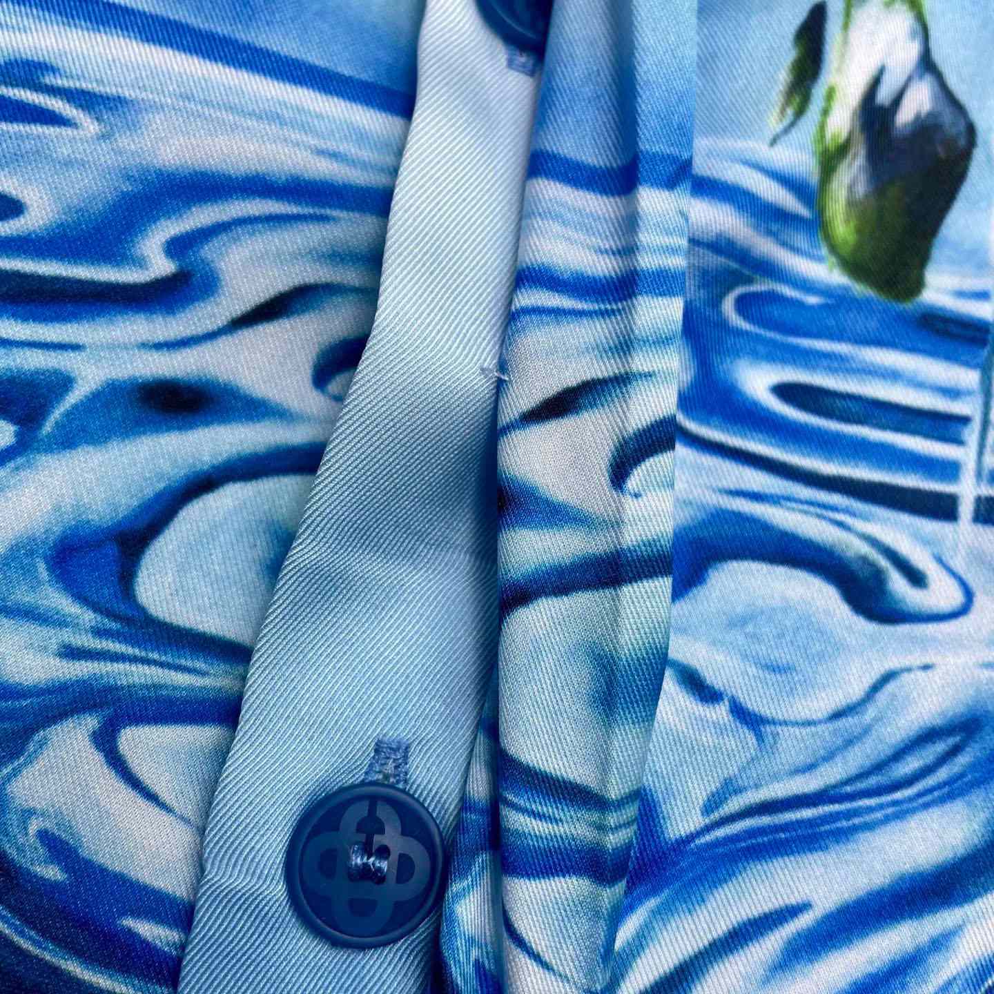 Casablanca Lost Atlantis Long Sleeve Silk Shirt CA3573 - DopestKickz