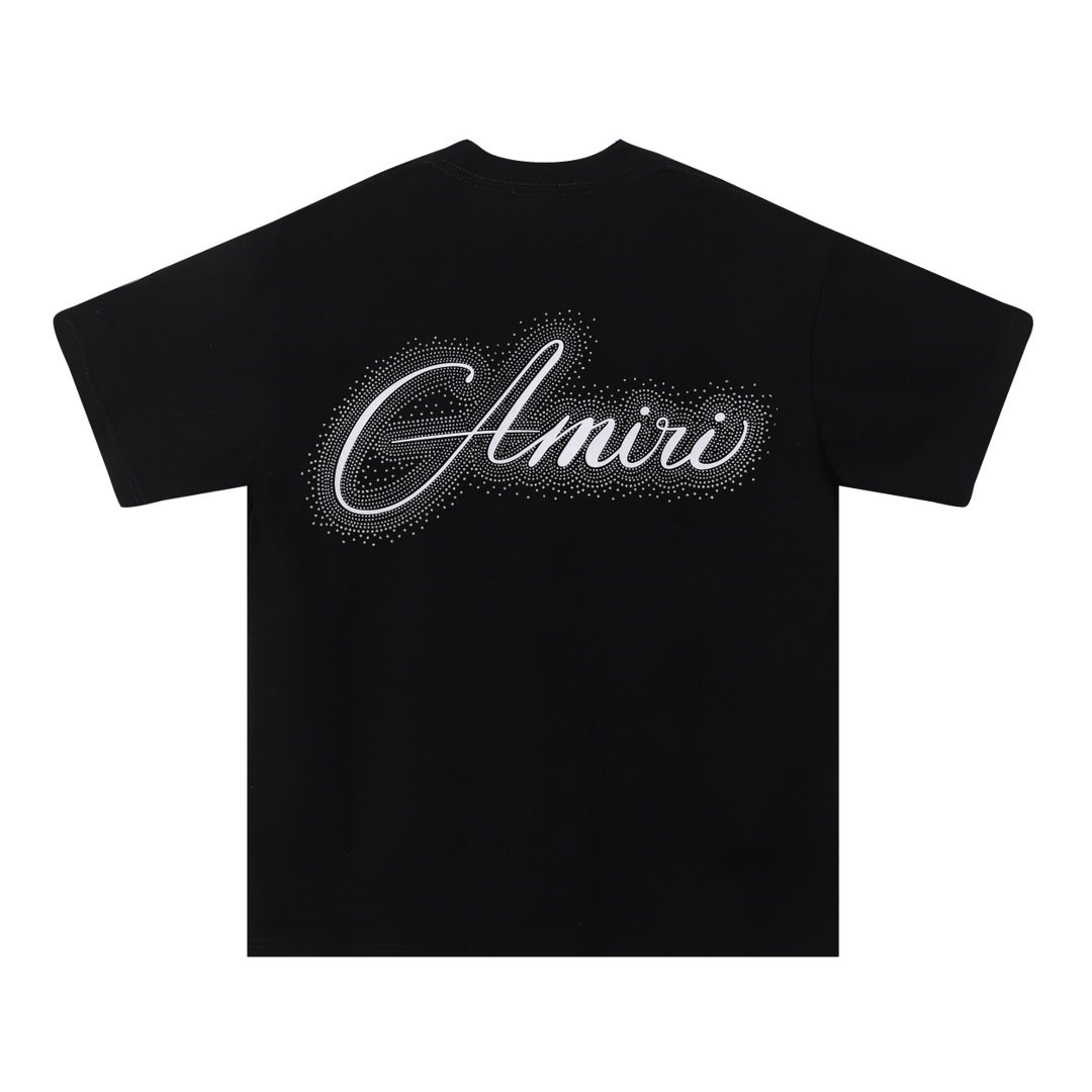 Amiri Crystal Script Tee - DopestKickz