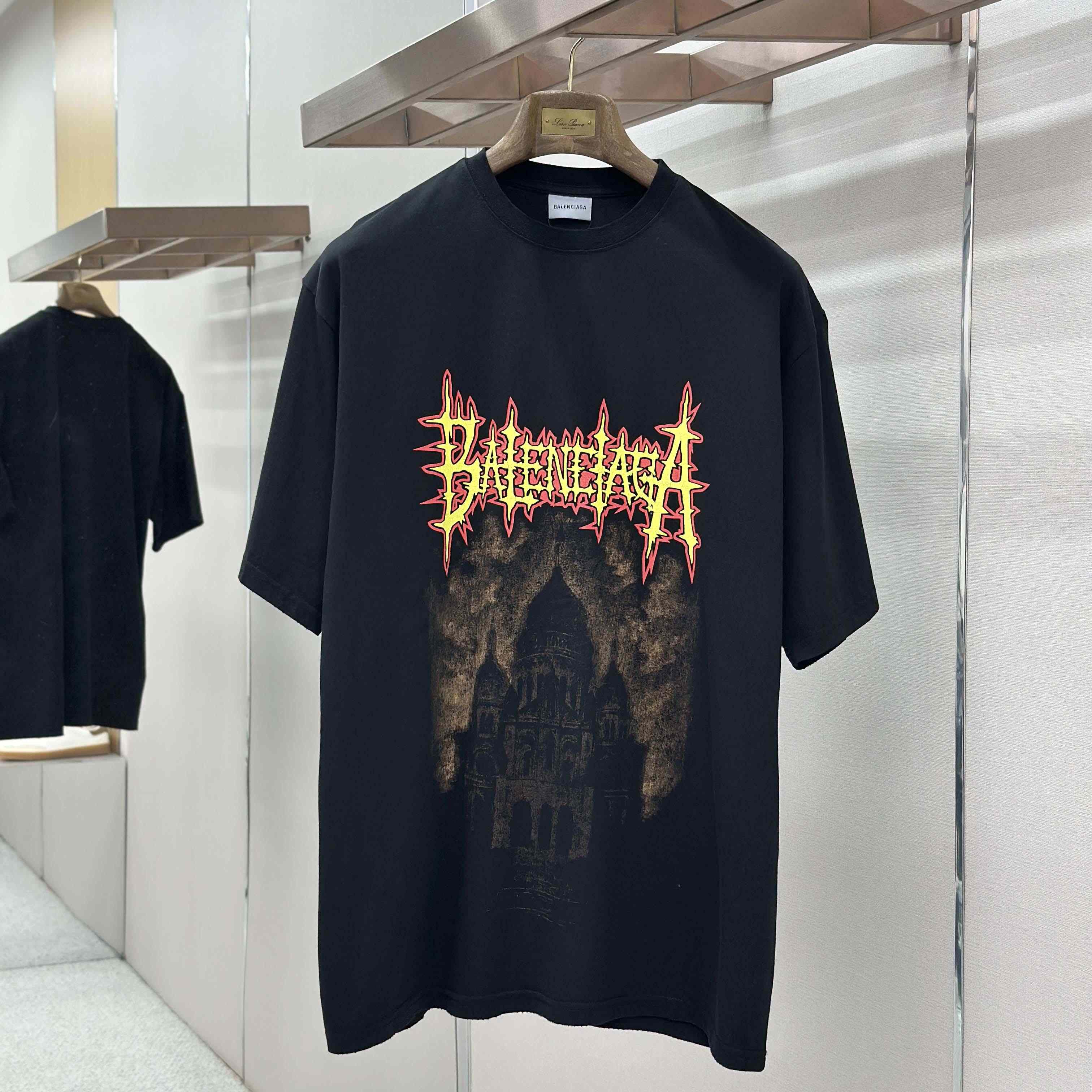 Balenciaga Paris Thunderstorm Oversized T-Shirt  - DopestKickz