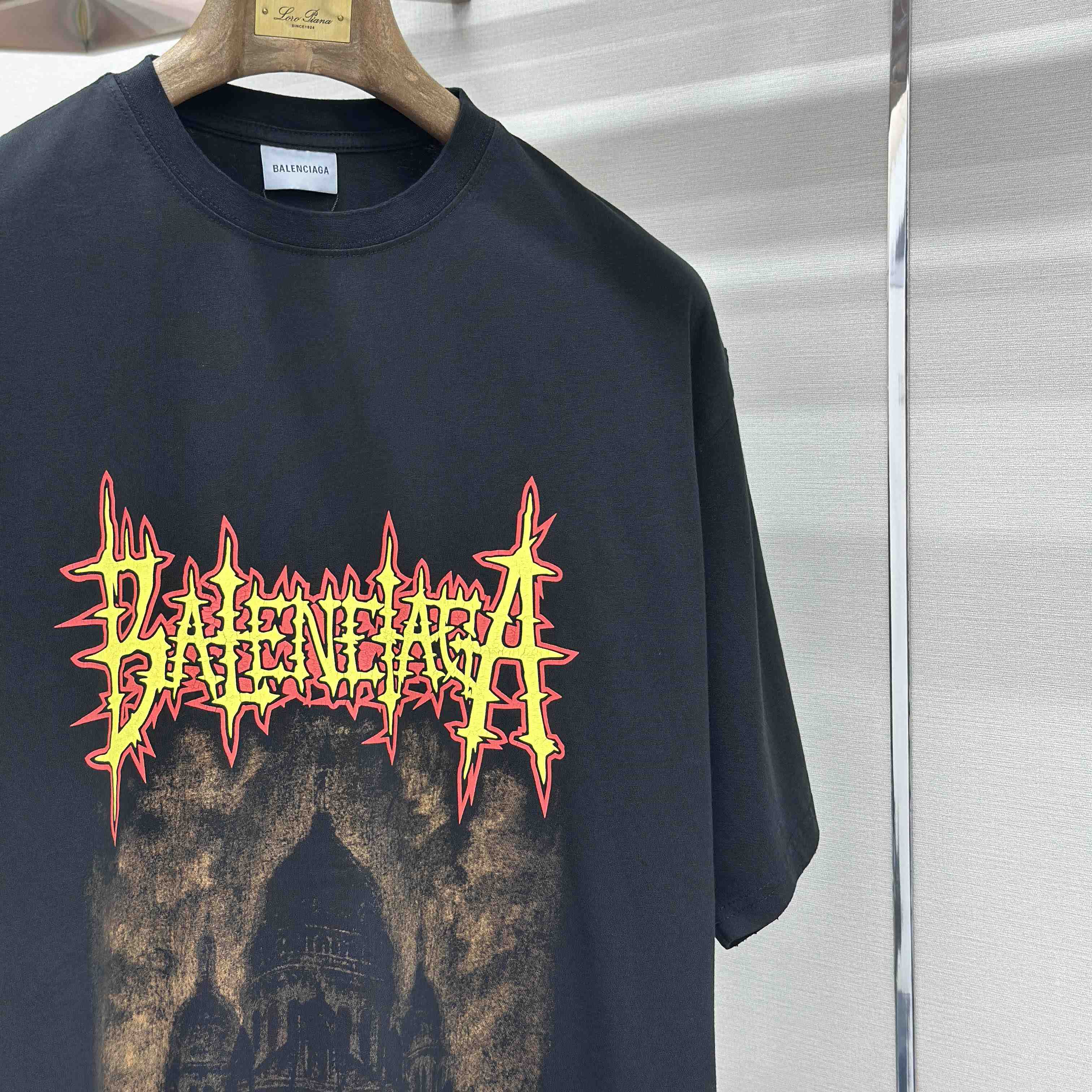 Balenciaga Paris Thunderstorm Oversized T-Shirt  - DopestKickz