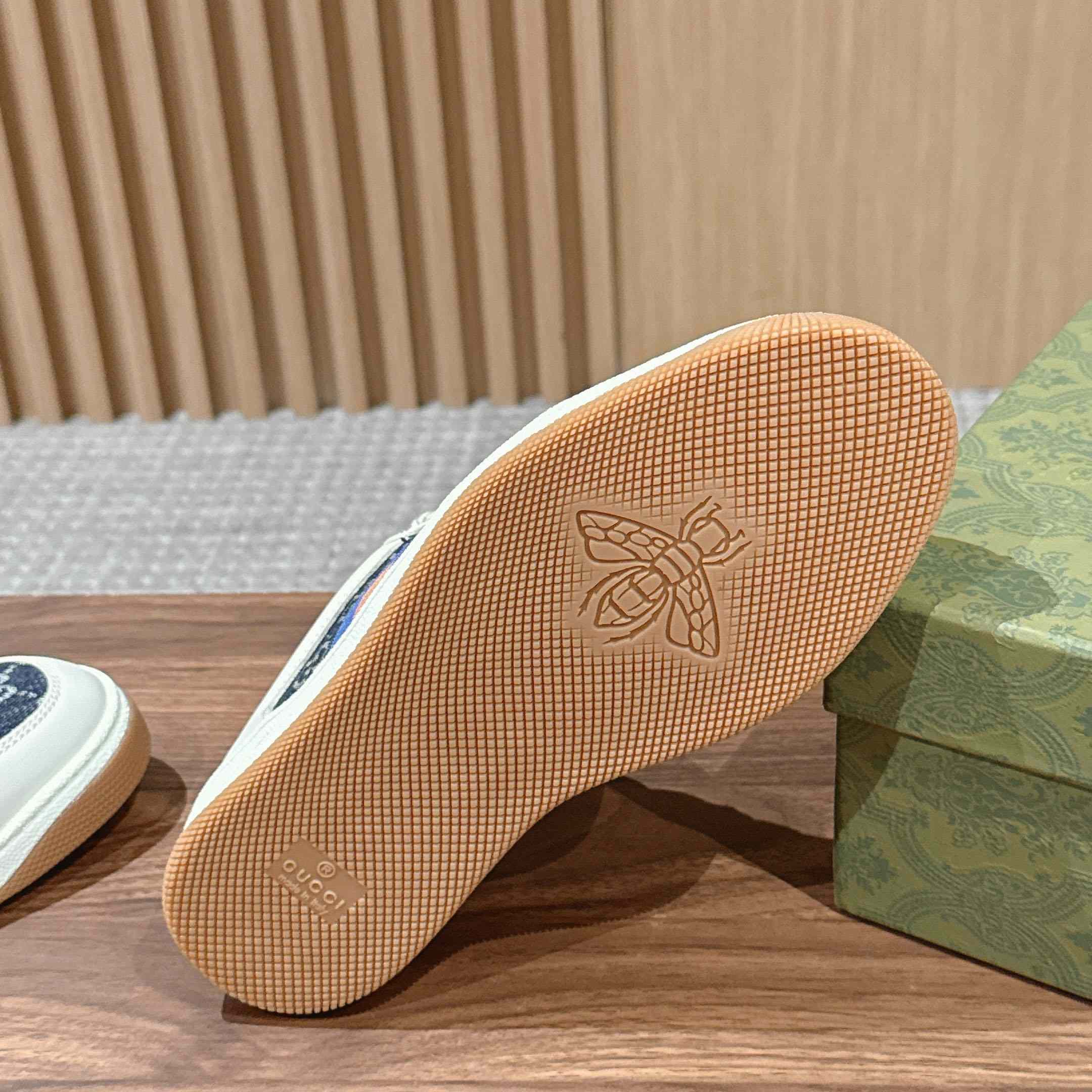 Gucci Screener 'GG Canvas - Denim Ivory' - DopestKickz