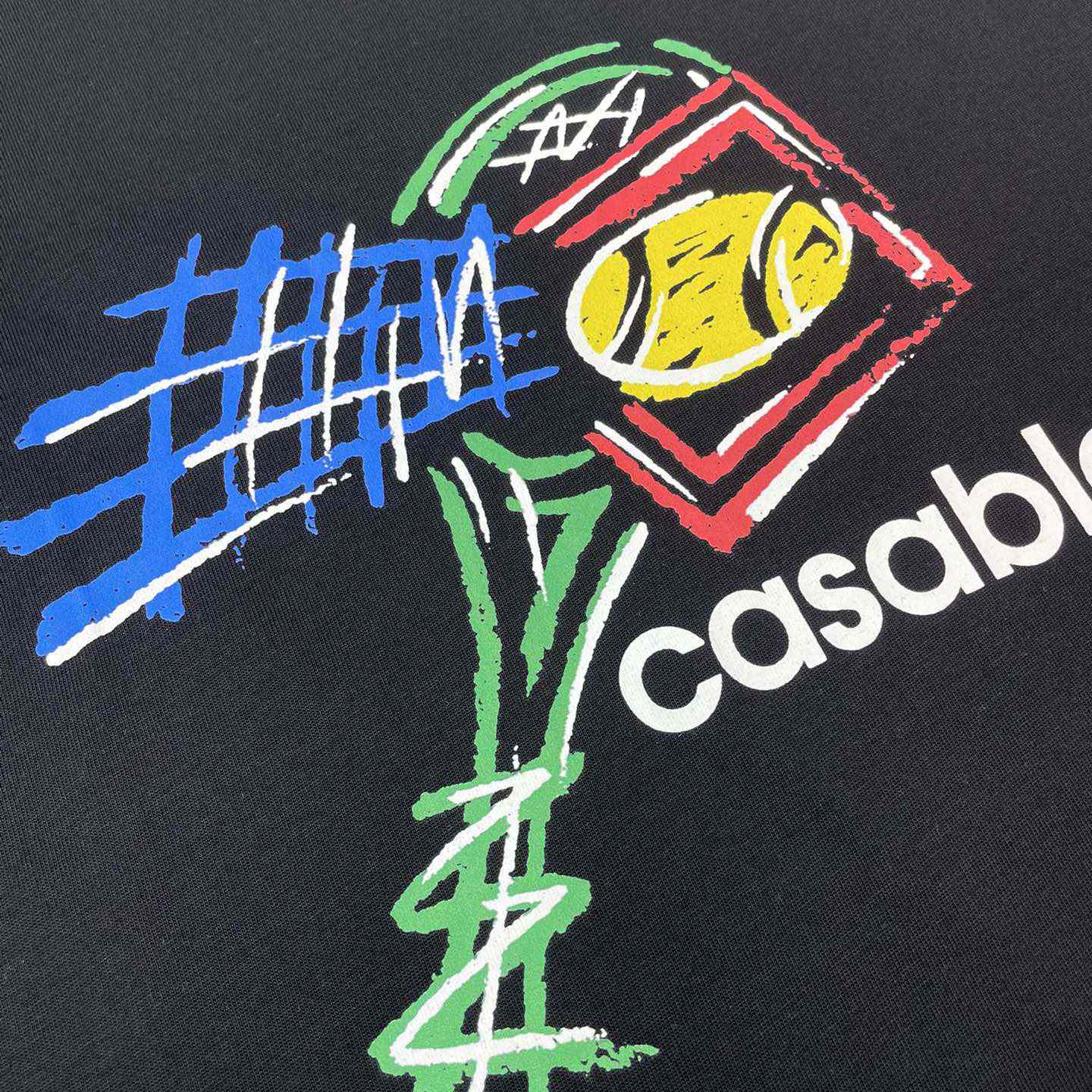 Casablanca Screen Printed T-Shirt 'Croquis De Tennis' C899 - DopestKickz
