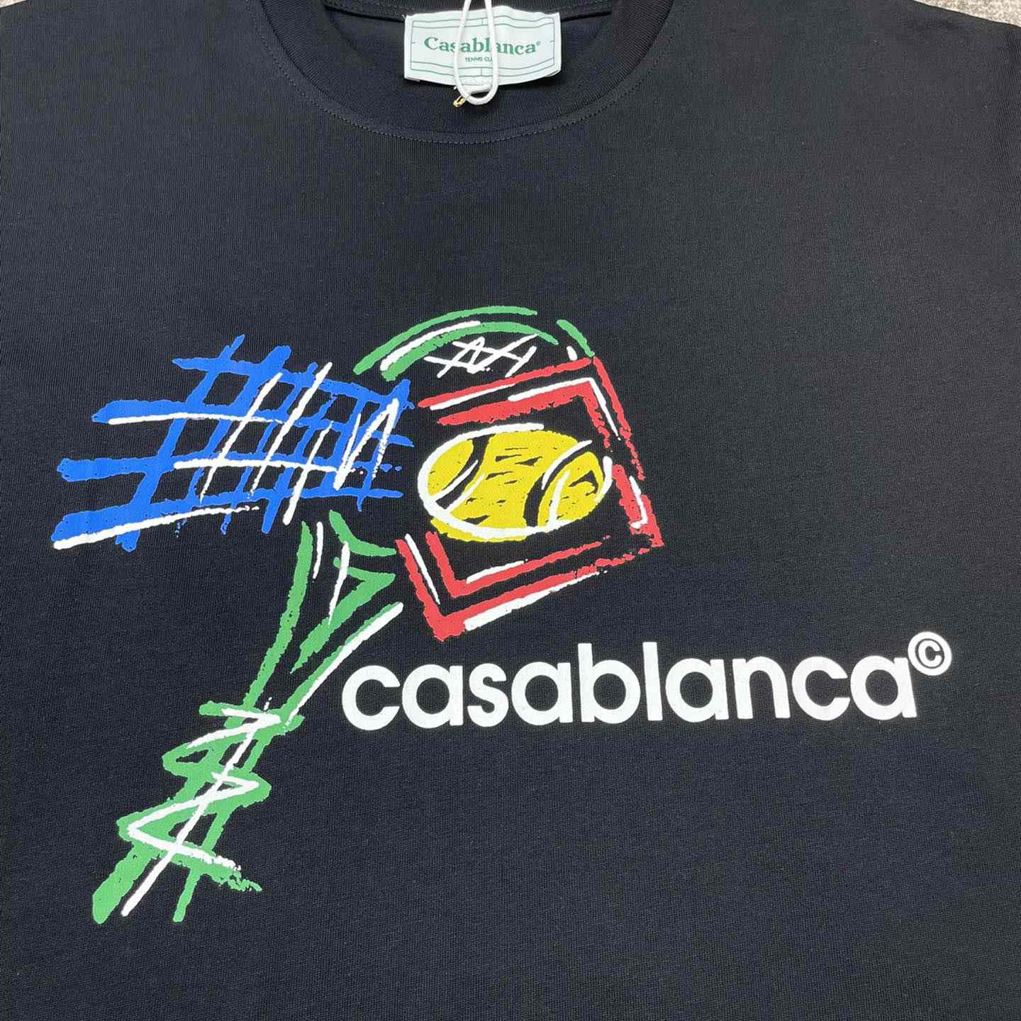 Casablanca Screen Printed T-Shirt 'Croquis De Tennis' C899 - DopestKickz