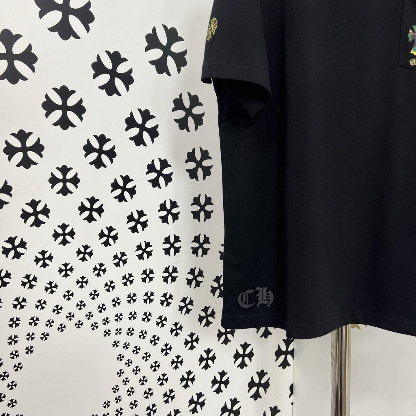 Chrome Hearts Camouflage Cemetery Cross Pocket Tee - DopestKickz