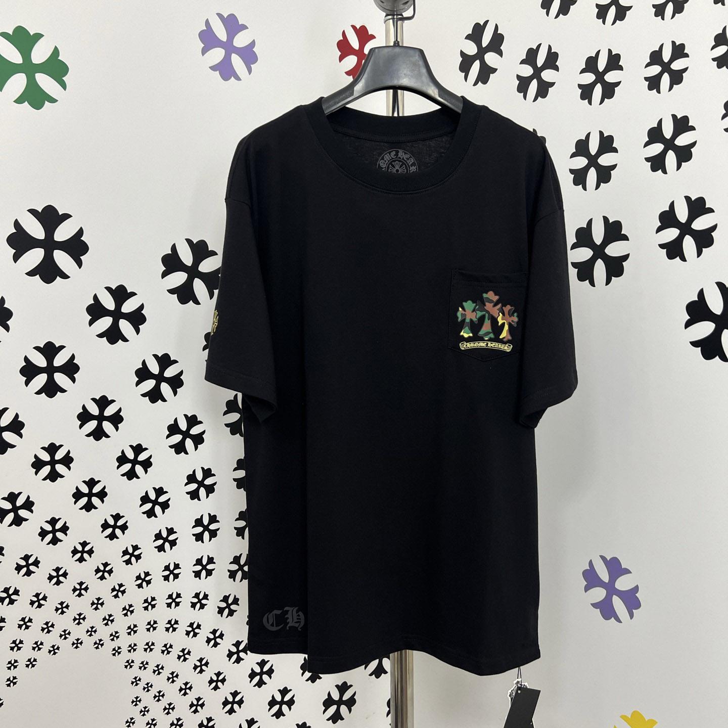 Chrome Hearts Camouflage Cemetery Cross Pocket Tee - DopestKickz