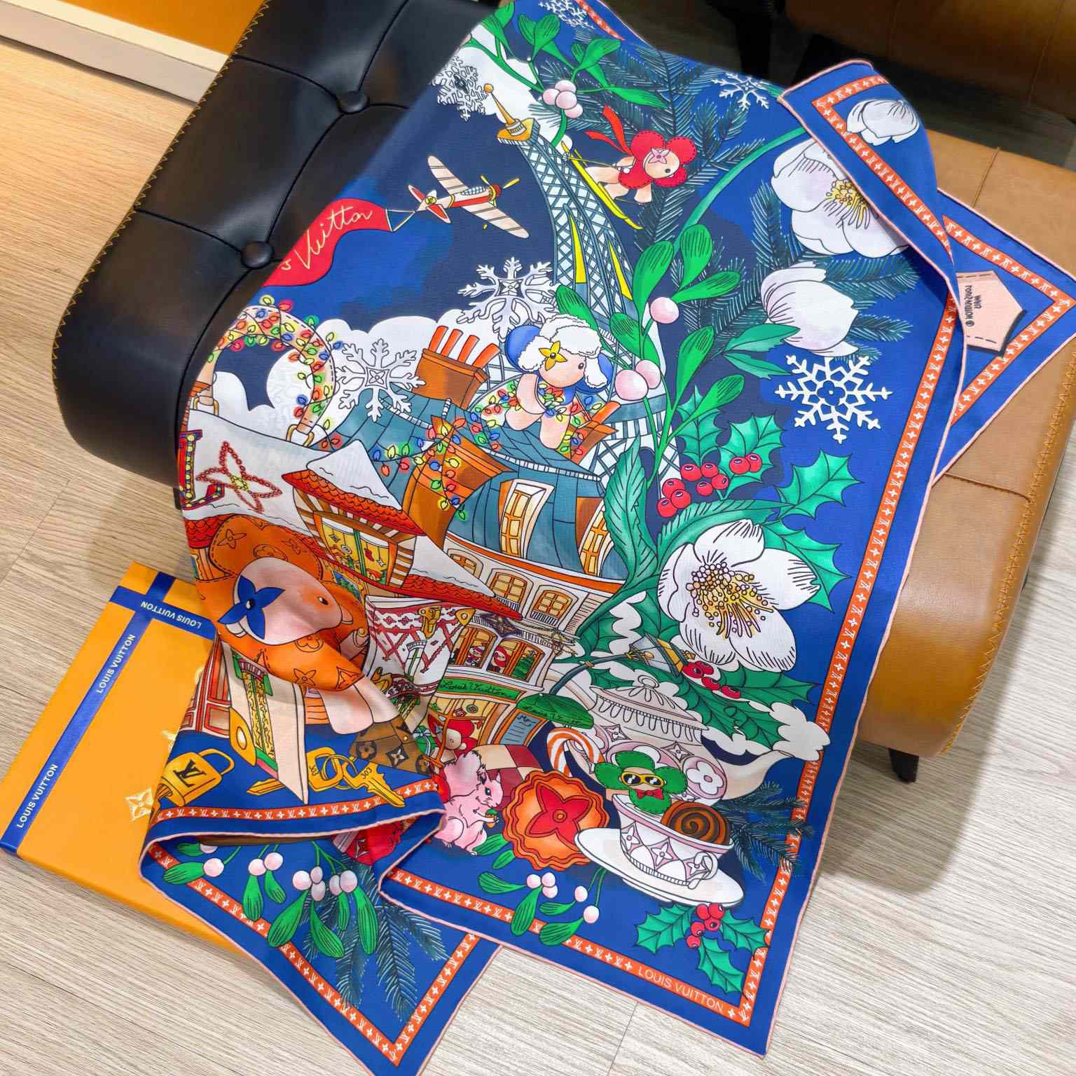 Louis Vuitton Vivienne Winter Celebration Square 90 M97188 - DopestKickz