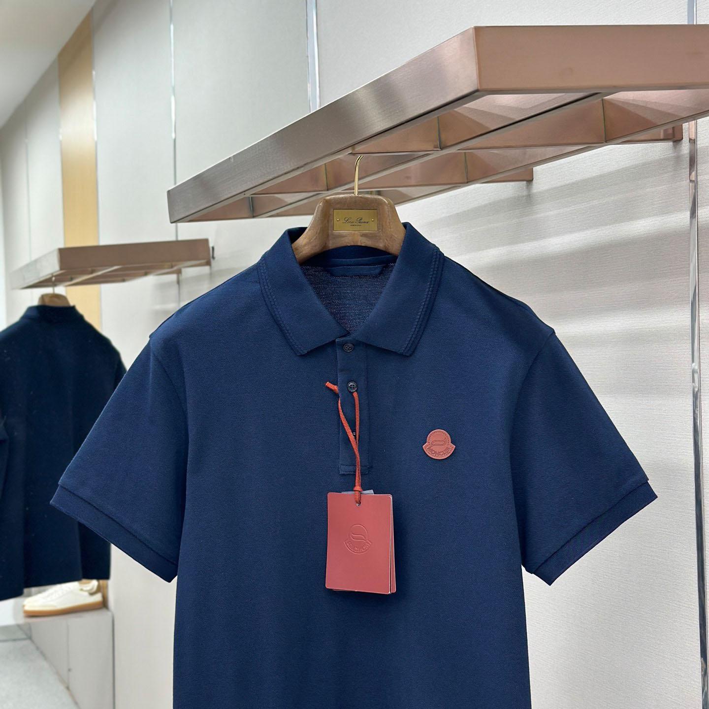 Moncler Logo Cotton Piquet Polo Shirt - DopestKickz
