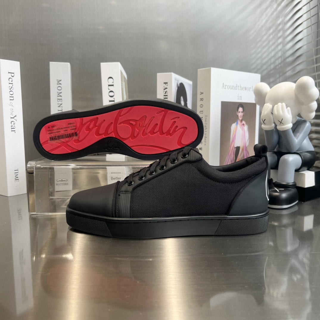Christian Louboutin Louis Junior Leather Sneakers - DopestKickz
