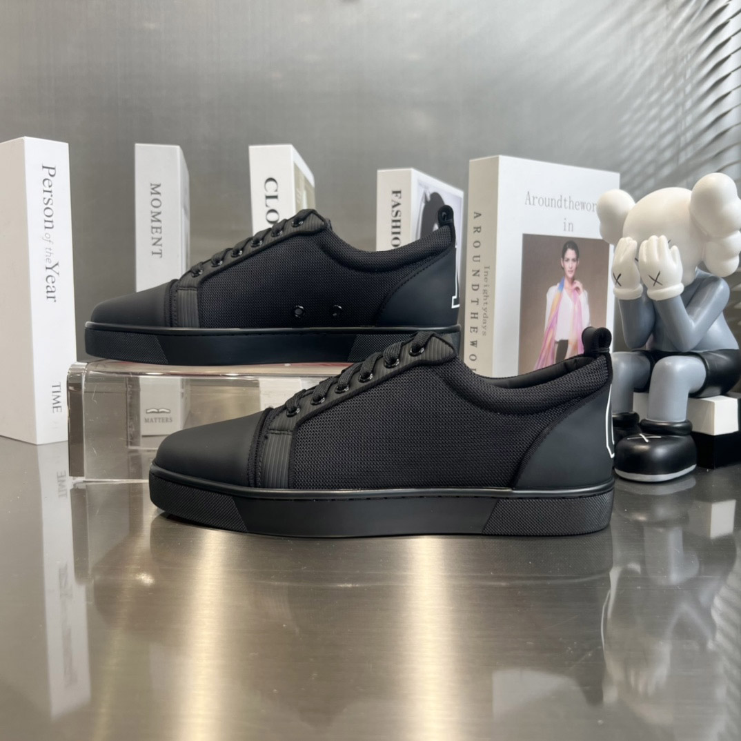 Christian Louboutin Louis Junior Leather Sneakers - DopestKickz