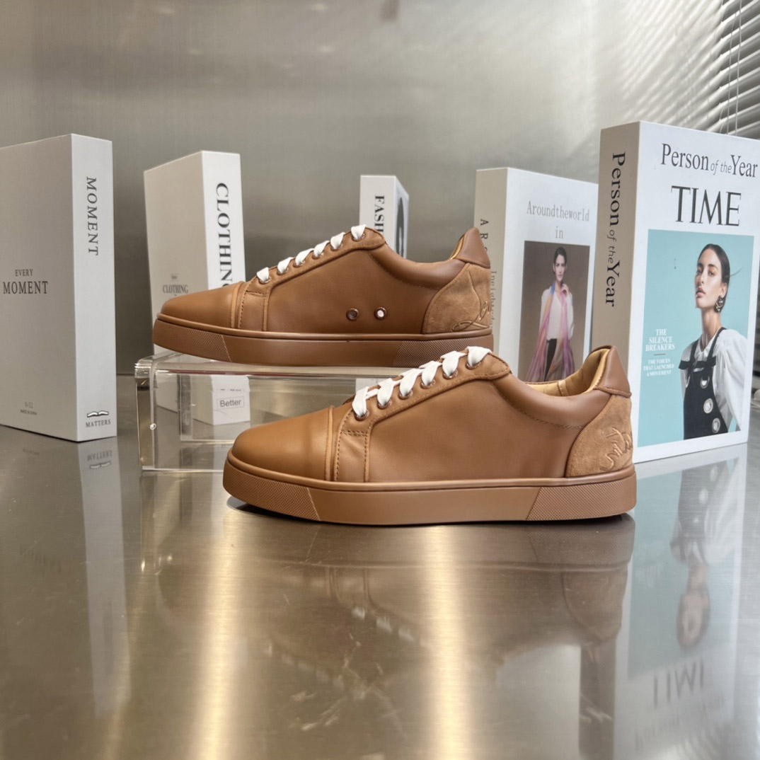 Christian Louboutin Fun Vieira Leather Sneakers - DopestKickz