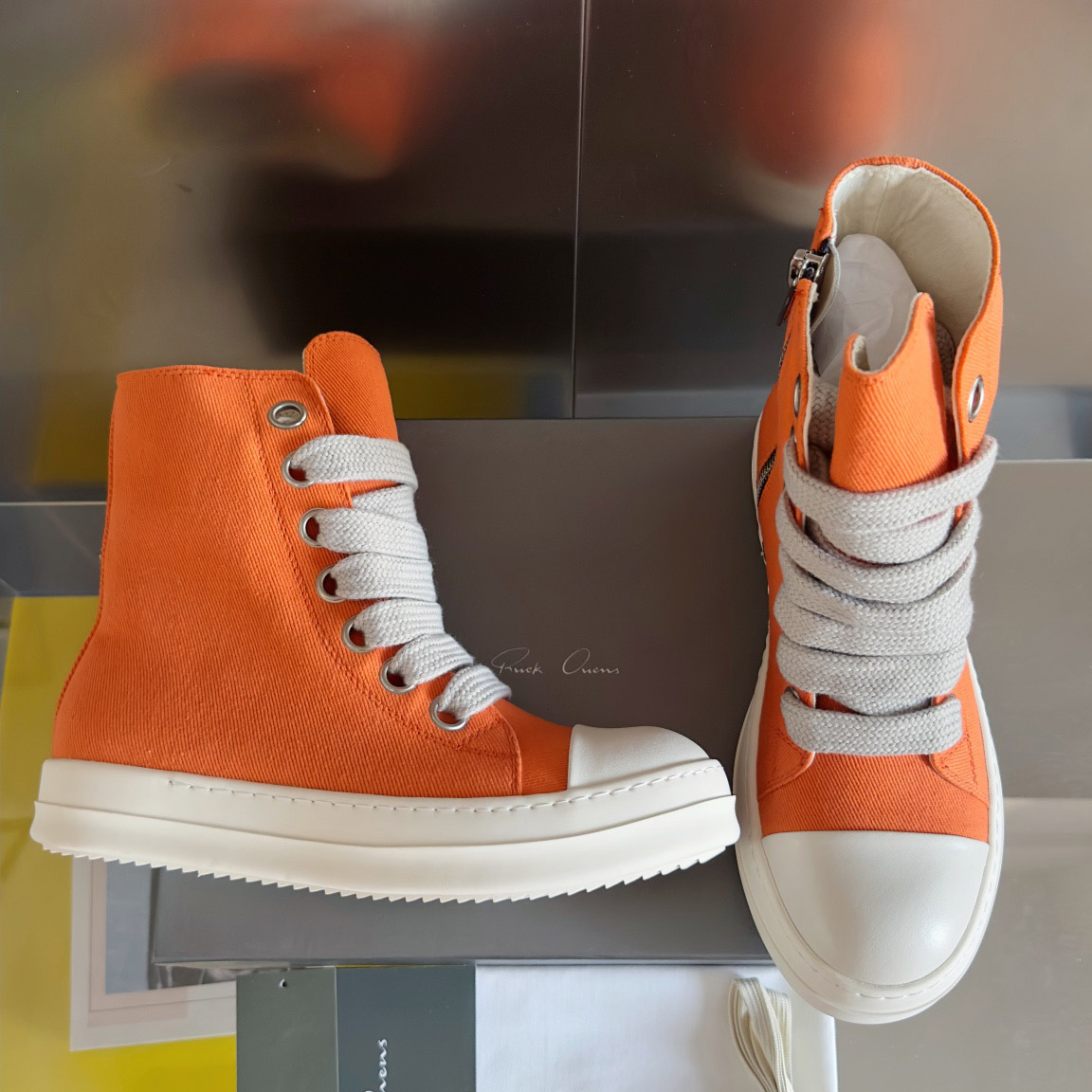 Rick Owens DRKSHDW Ramones High 'Orange Milk' - DopestKickz