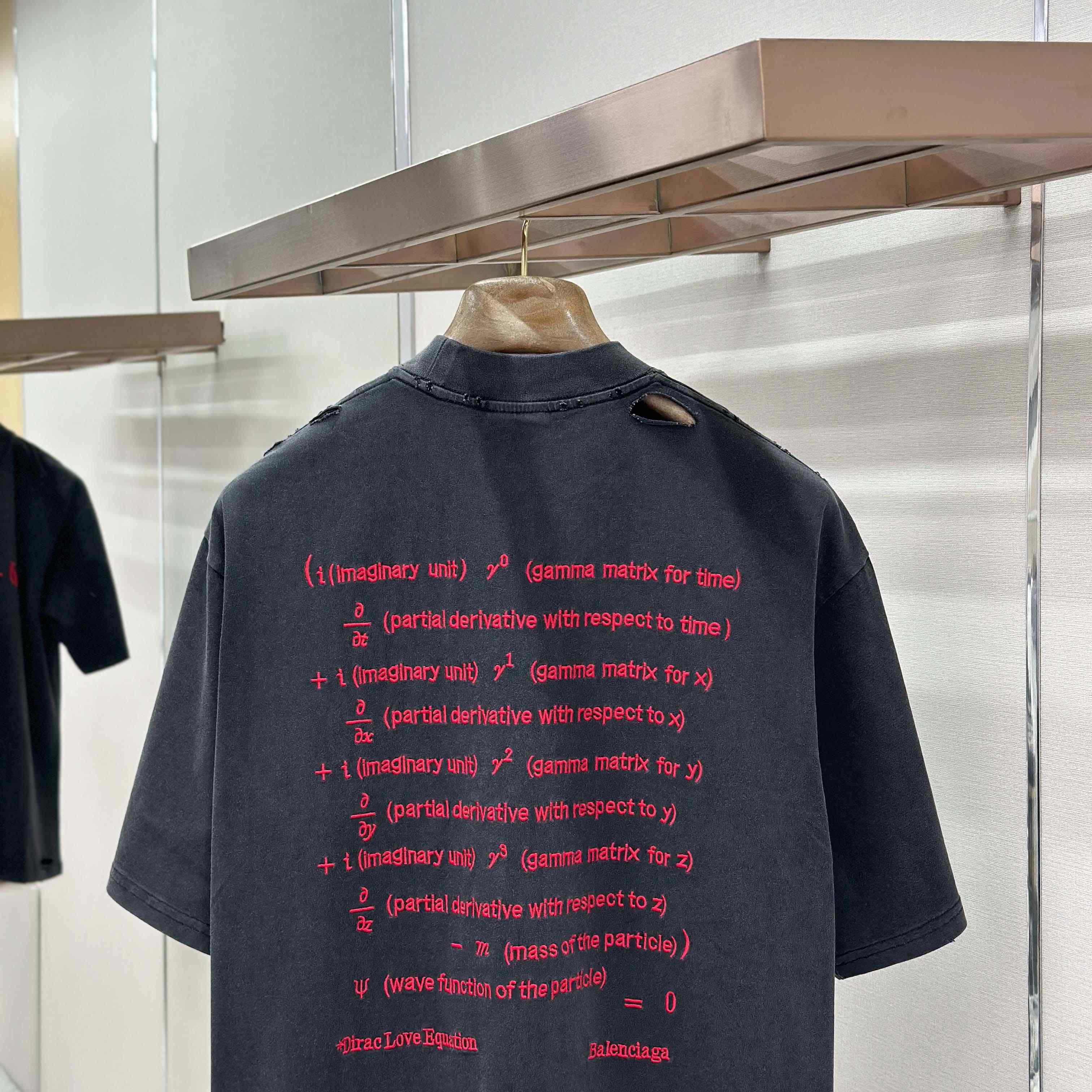 Balenciaga Dirac Equation Fitted T-Shirt  - DopestKickz