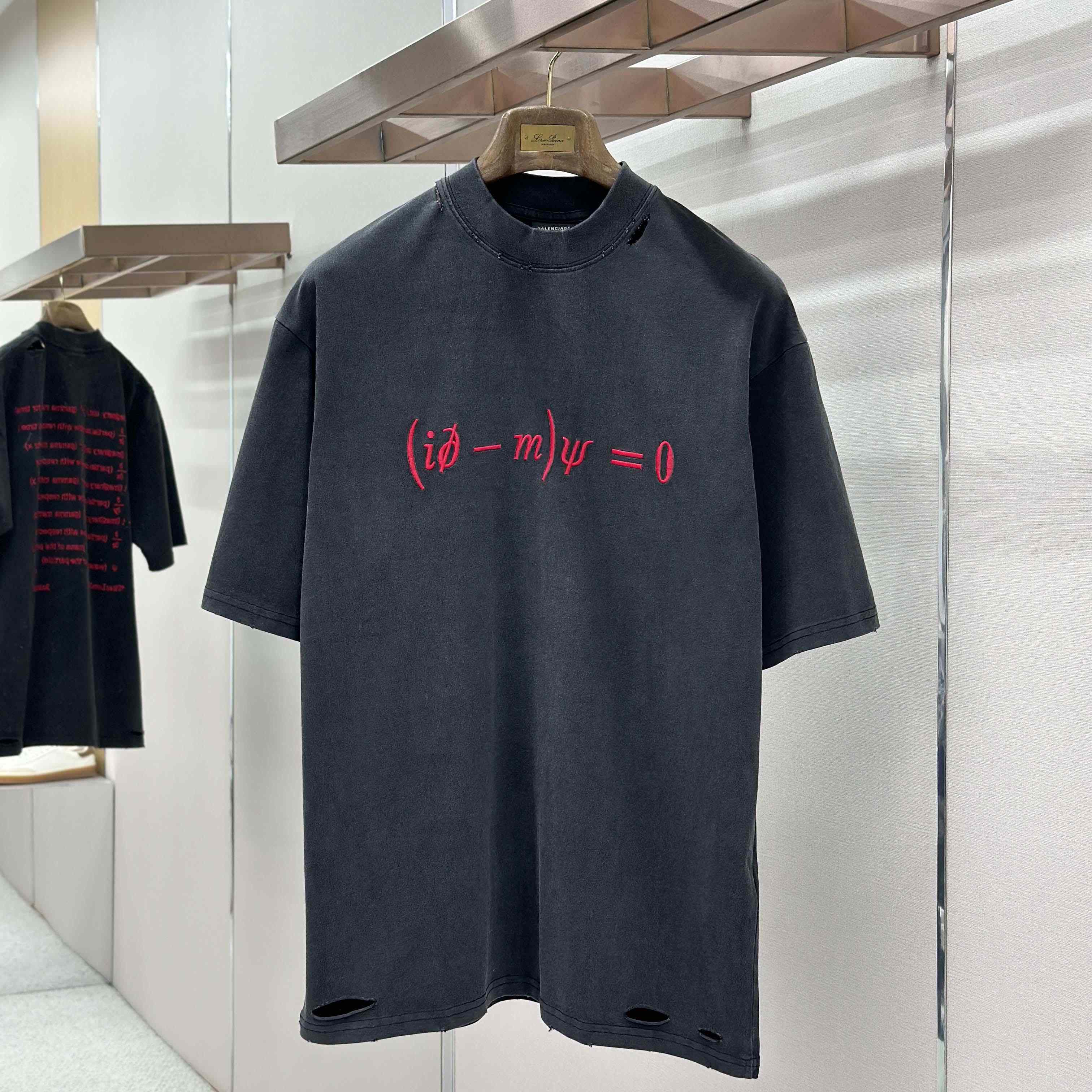 Balenciaga Dirac Equation Fitted T-Shirt  - DopestKickz
