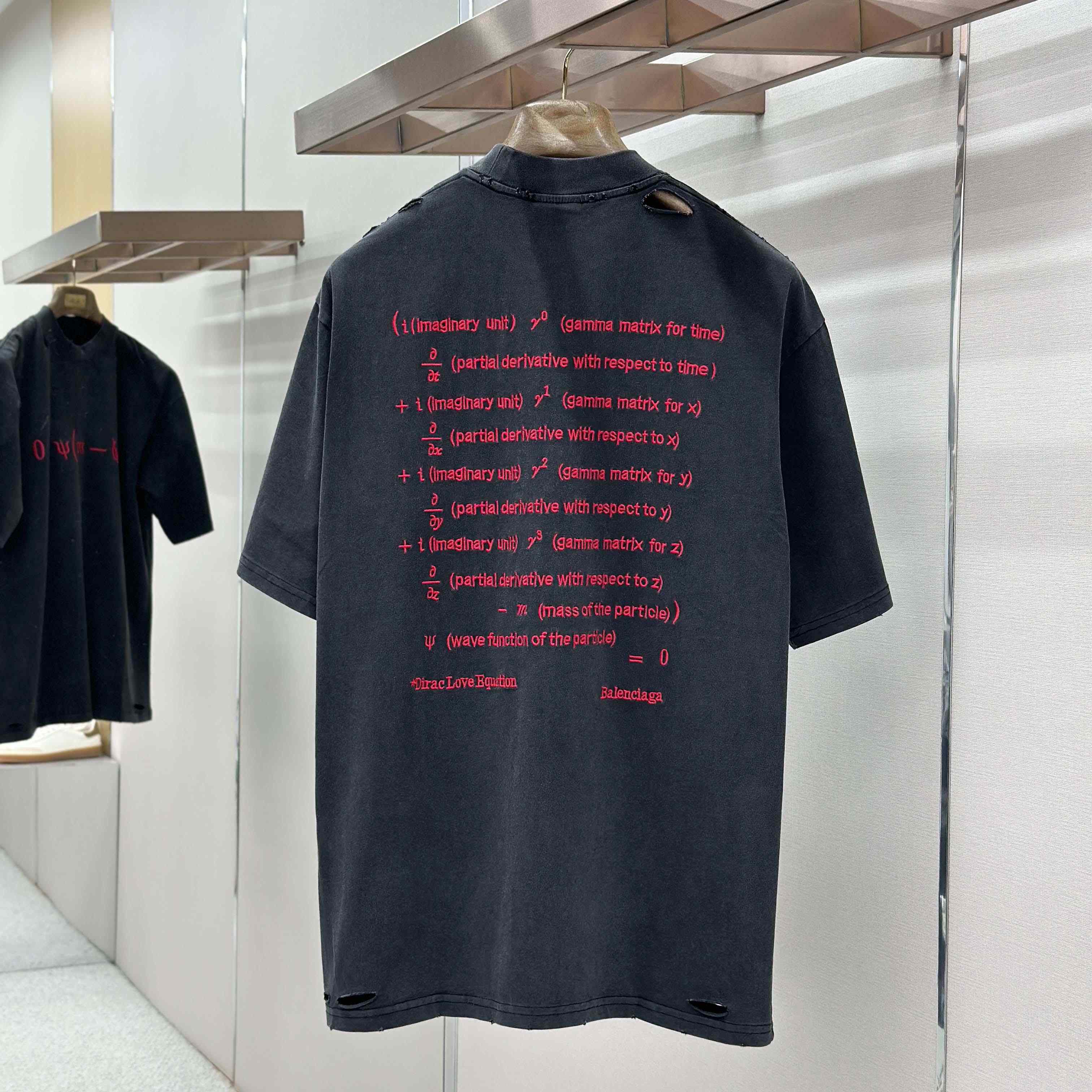 Balenciaga Dirac Equation Fitted T-Shirt  - DopestKickz