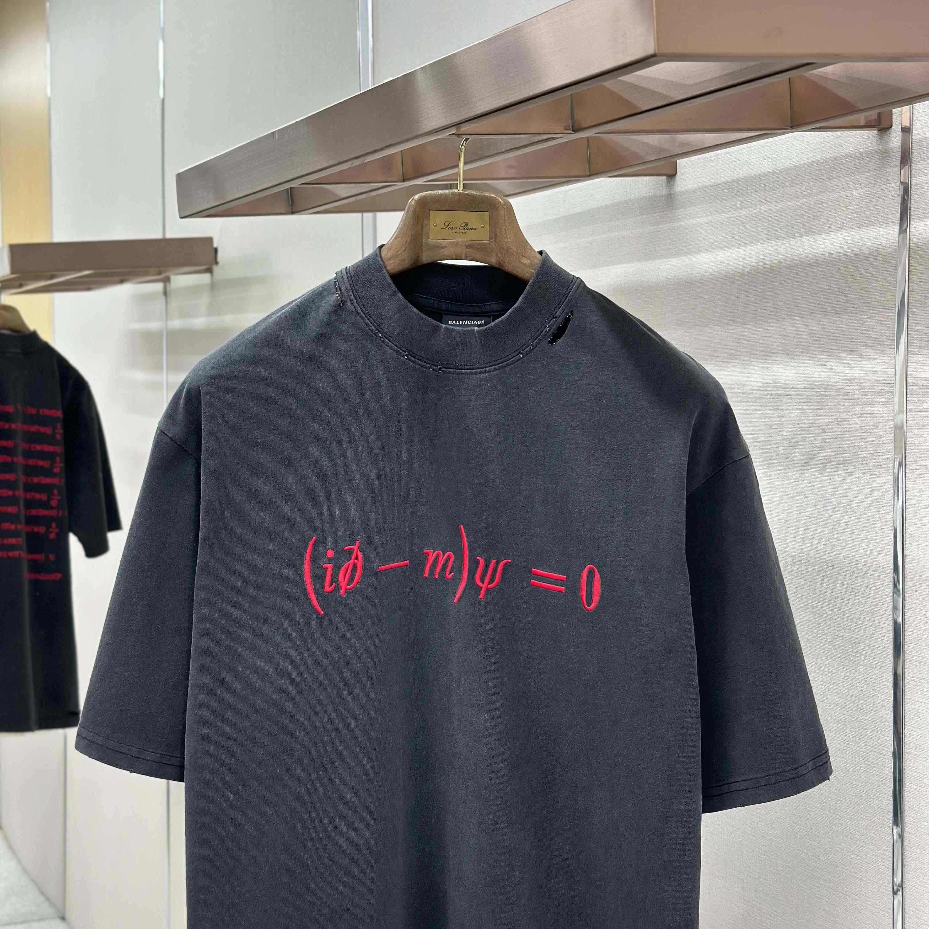 Balenciaga Dirac Equation Fitted T-Shirt  - DopestKickz