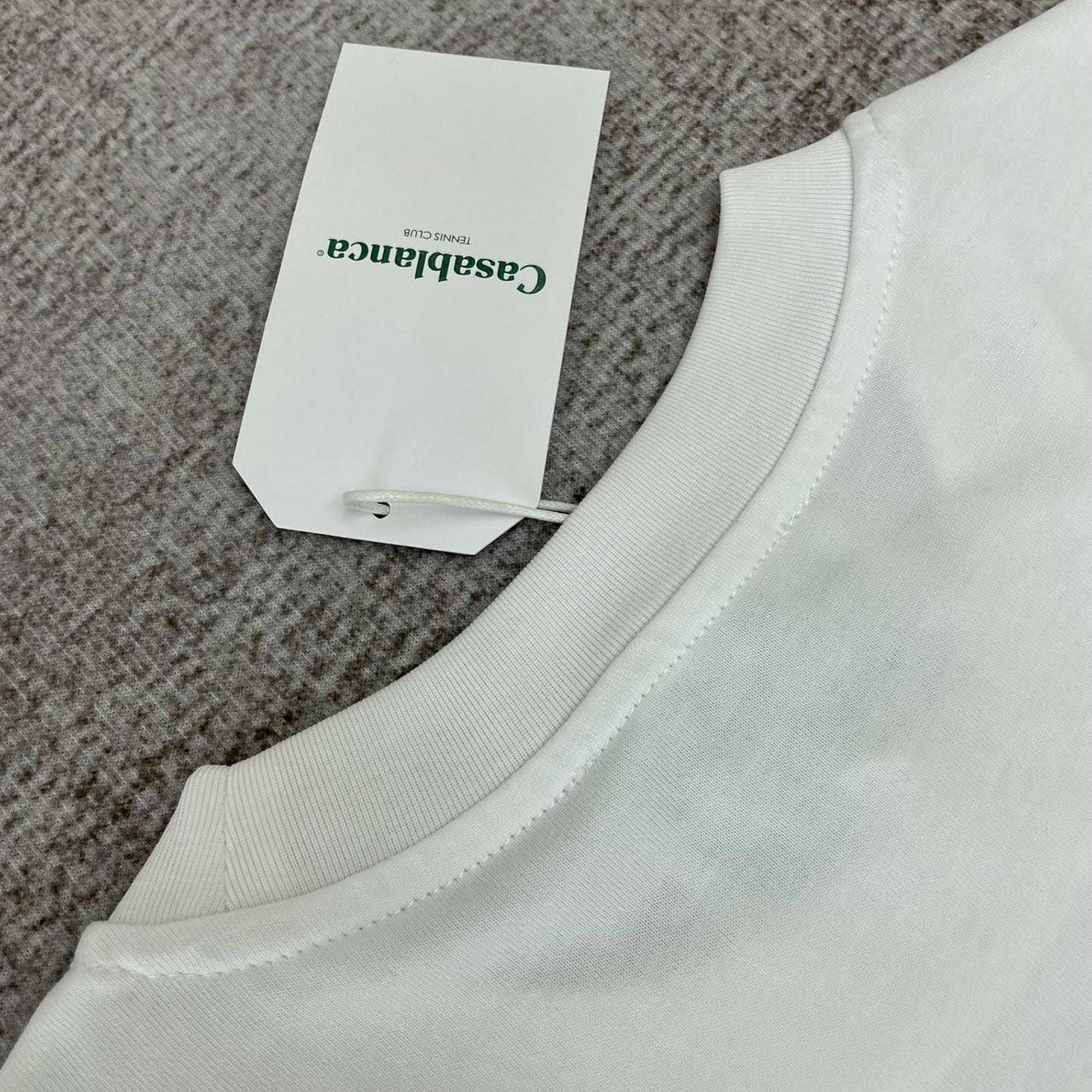 Casablanca  White  'Jeu De Crayon'  T-Shirt CA5031 - DopestKickz