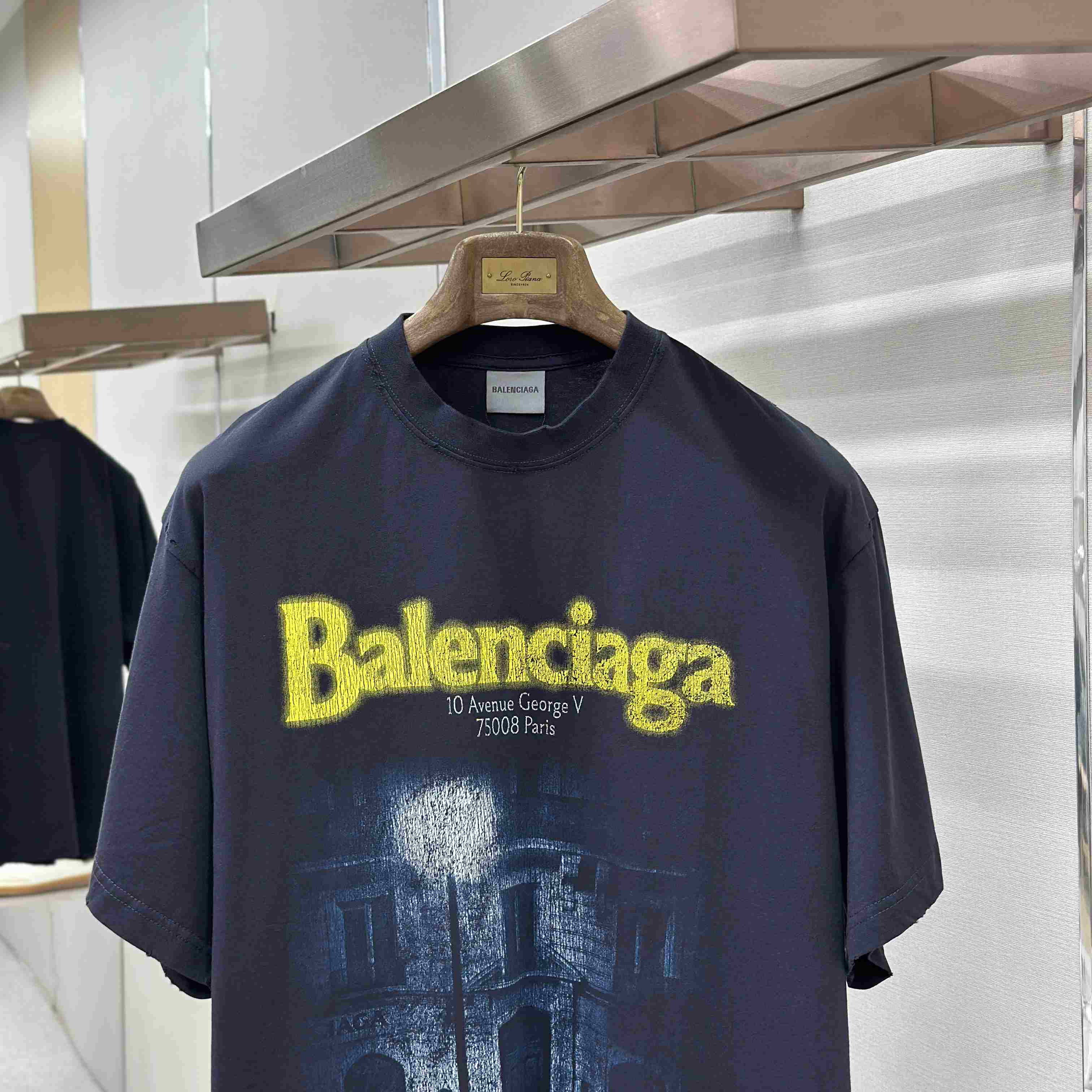 Balenciaga Printed Cotton-Jersey T-Shirt - DopestKickz