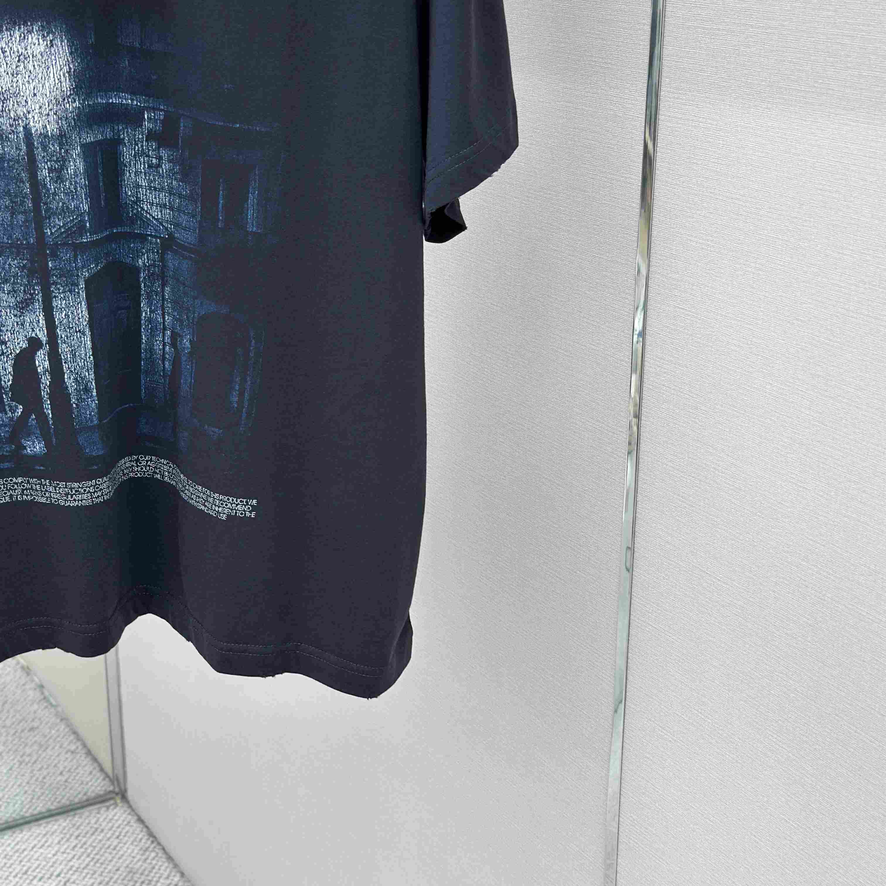 Balenciaga Printed Cotton-Jersey T-Shirt - DopestKickz