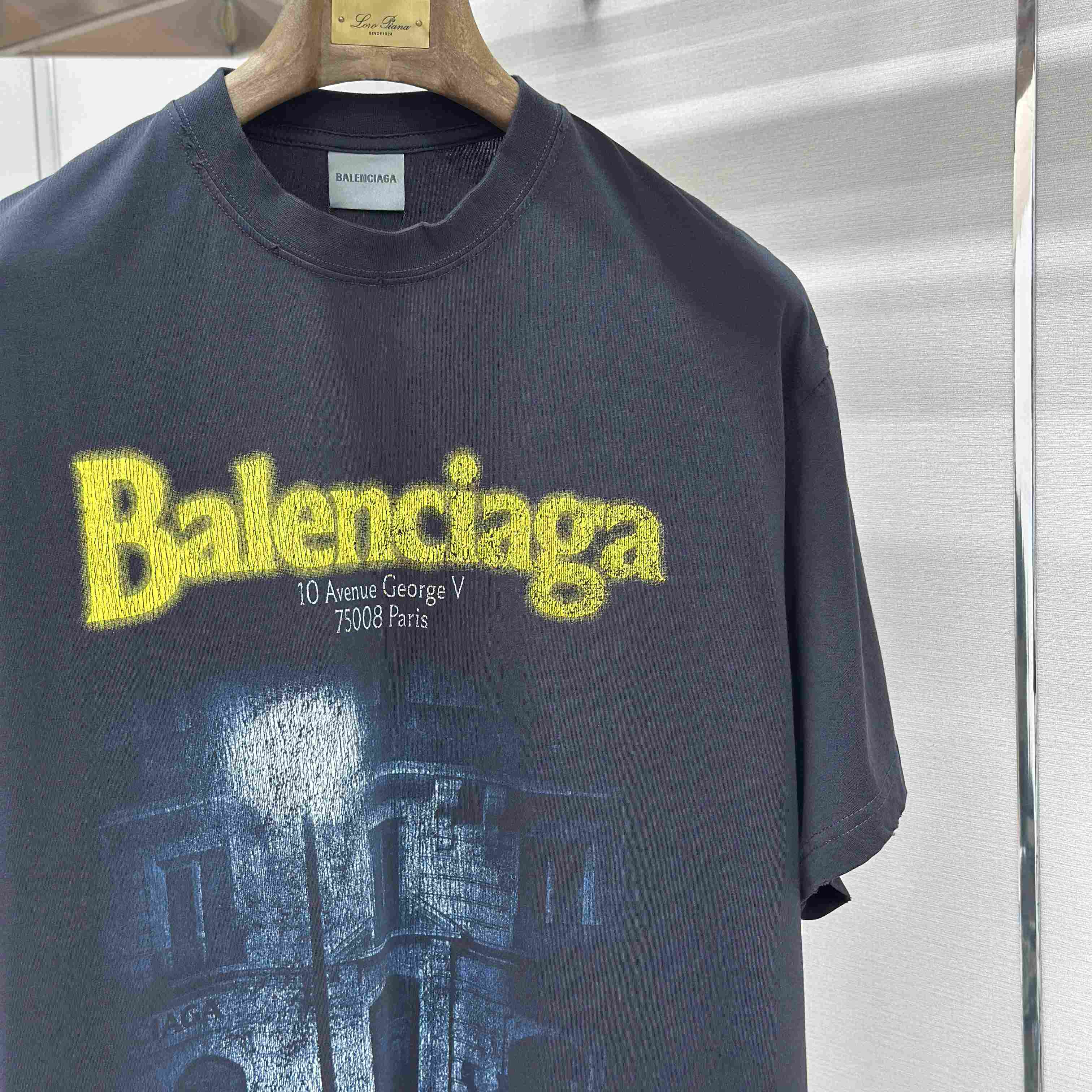 Balenciaga Printed Cotton-Jersey T-Shirt - DopestKickz