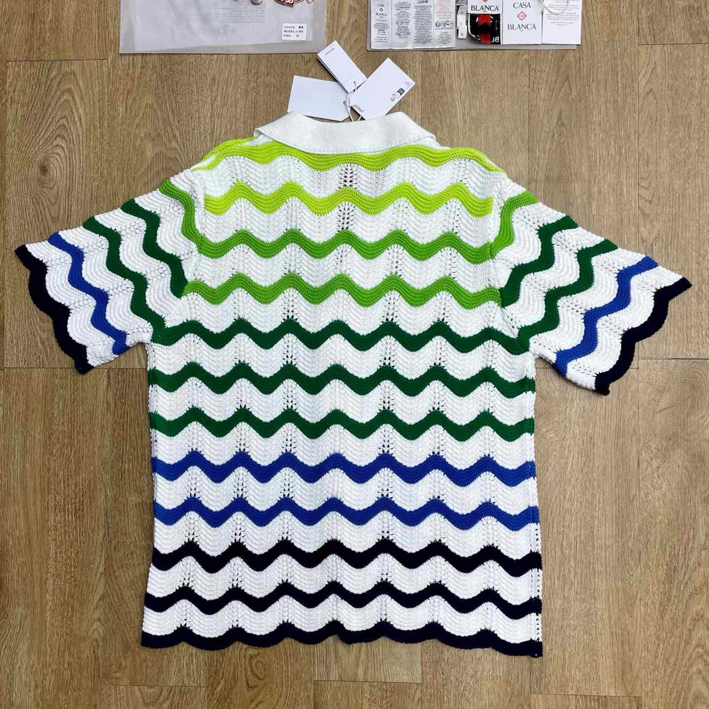 Casablanca Wave Knit Shirt 'Gradient Wave' D0200 - DopestKickz