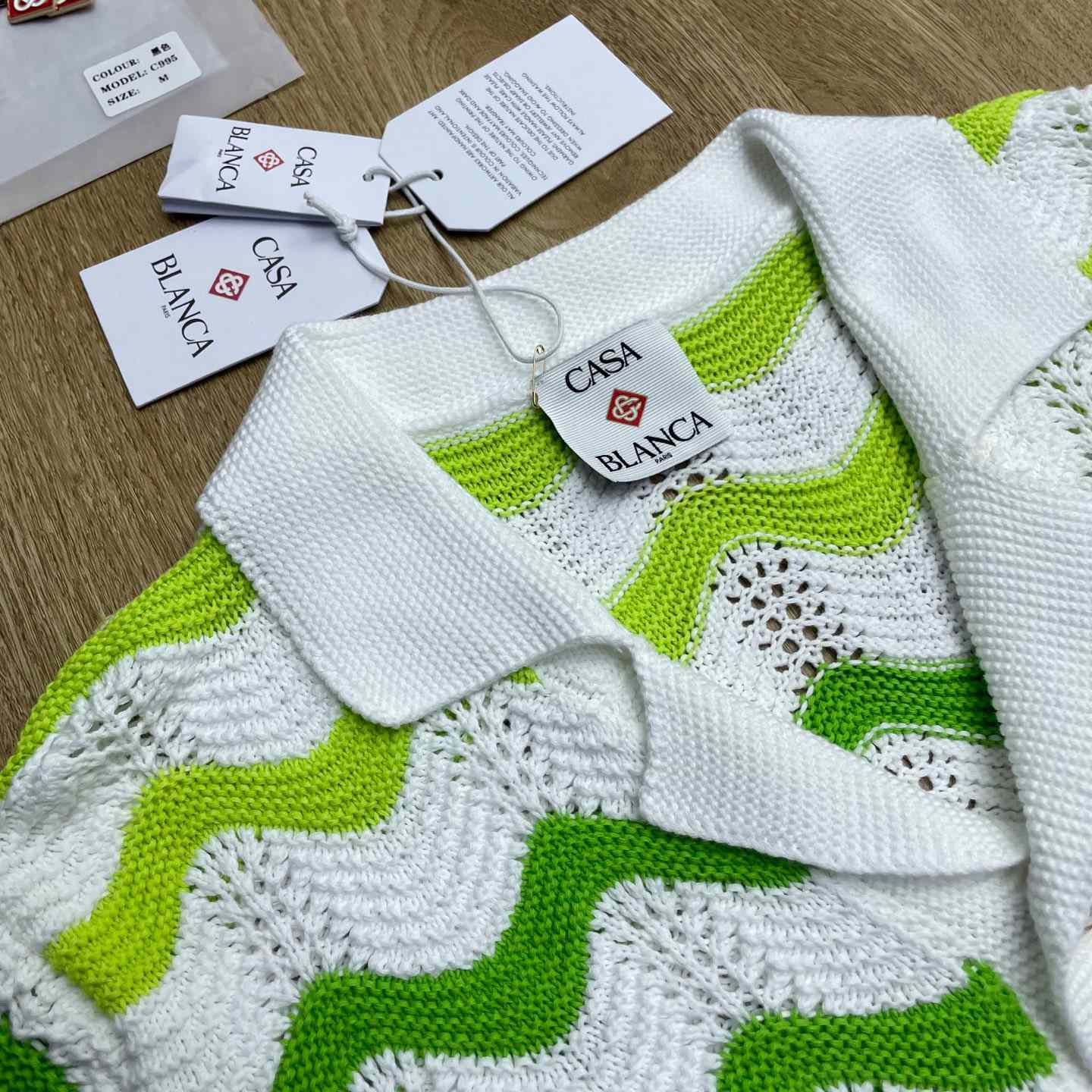 Casablanca Wave Knit Shirt 'Gradient Wave' D0200 - DopestKickz