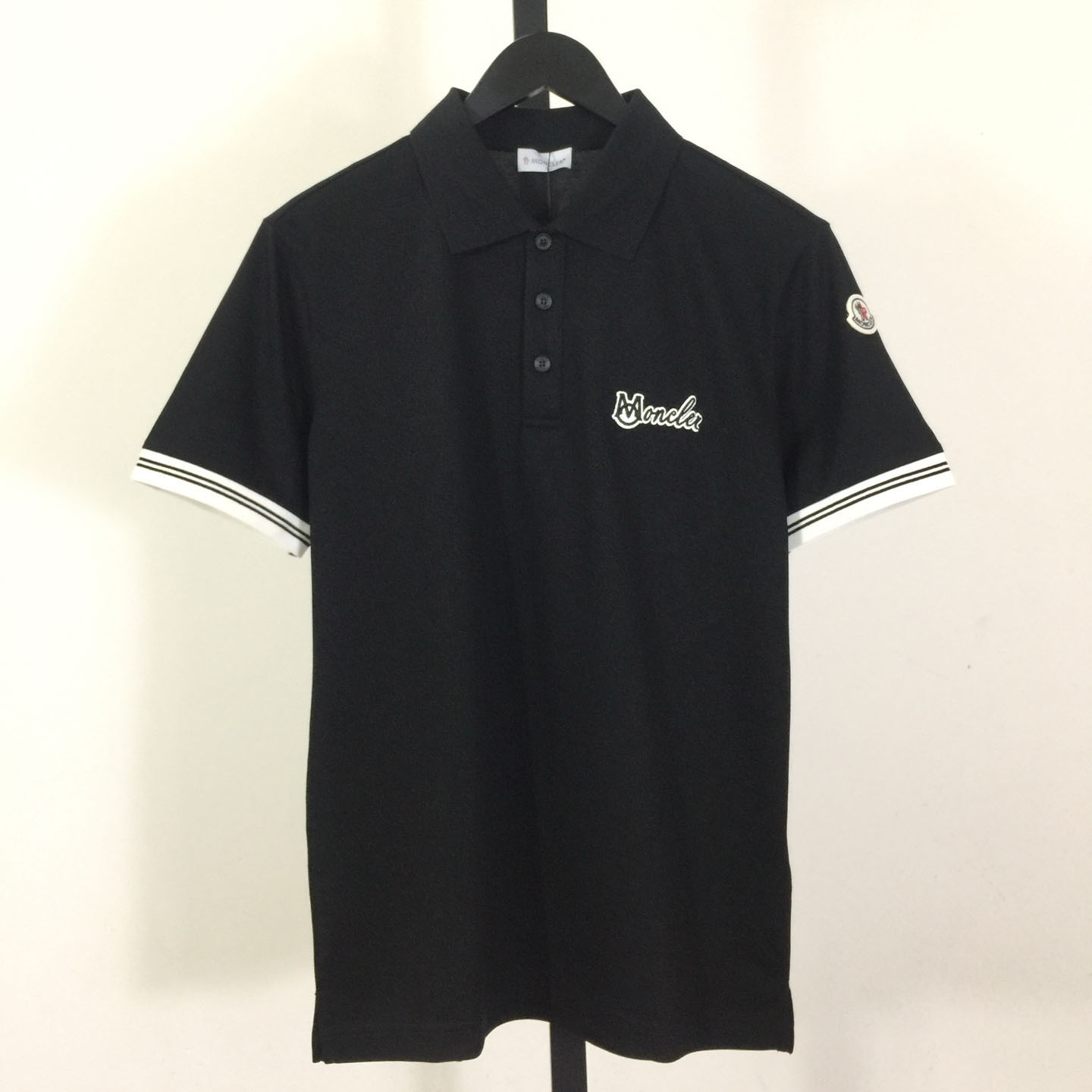 Moncler Logo-Embroidered Cotton Polo Shirt - DopestKickz