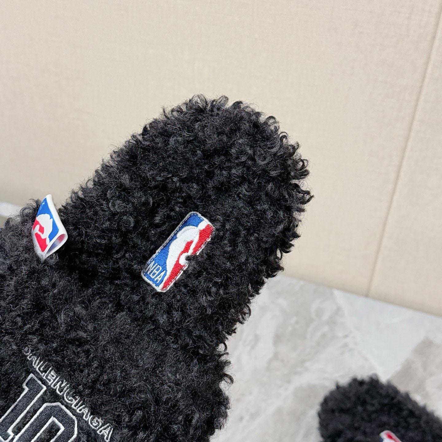 Balenciaga | Nba Collaboration Furry Open Mule - DopestKickz