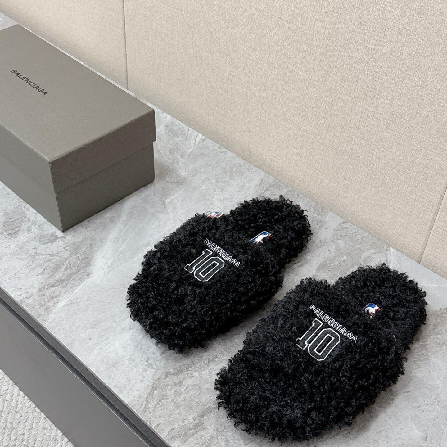 Balenciaga | Nba Collaboration Furry Open Mule - DopestKickz