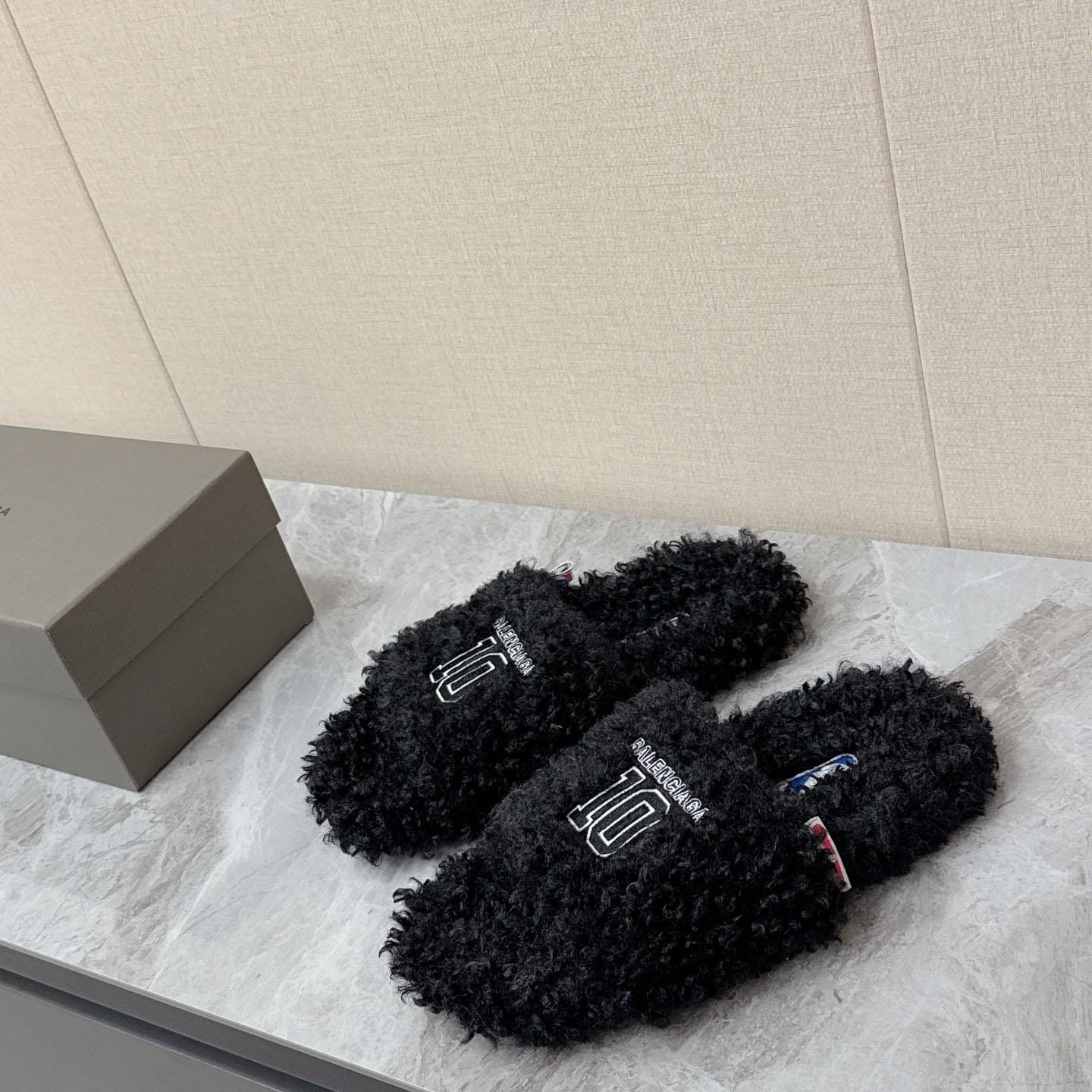 Balenciaga | Nba Collaboration Furry Open Mule - DopestKickz