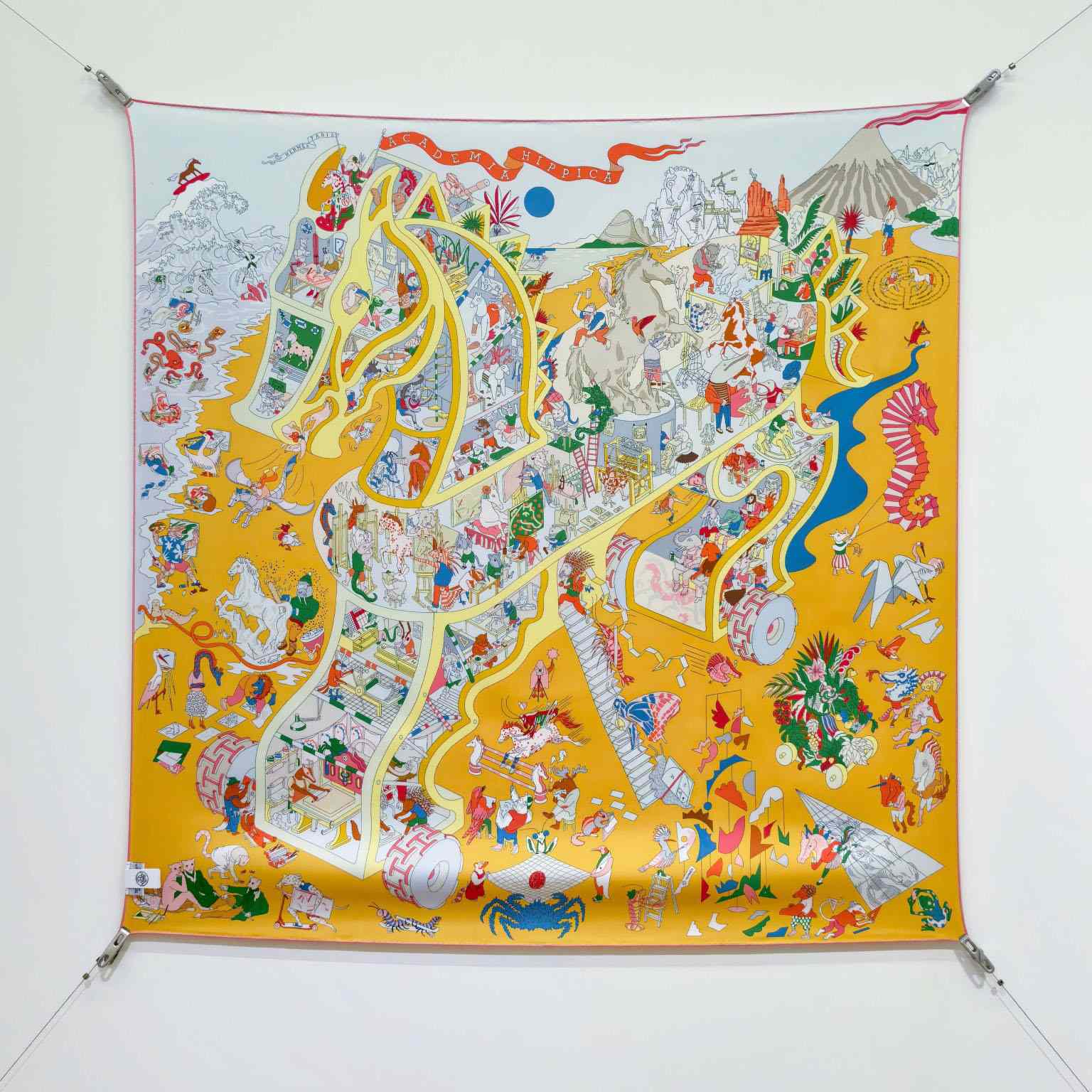Hermes Academia Hippica Scarf 90 - DopestKickz