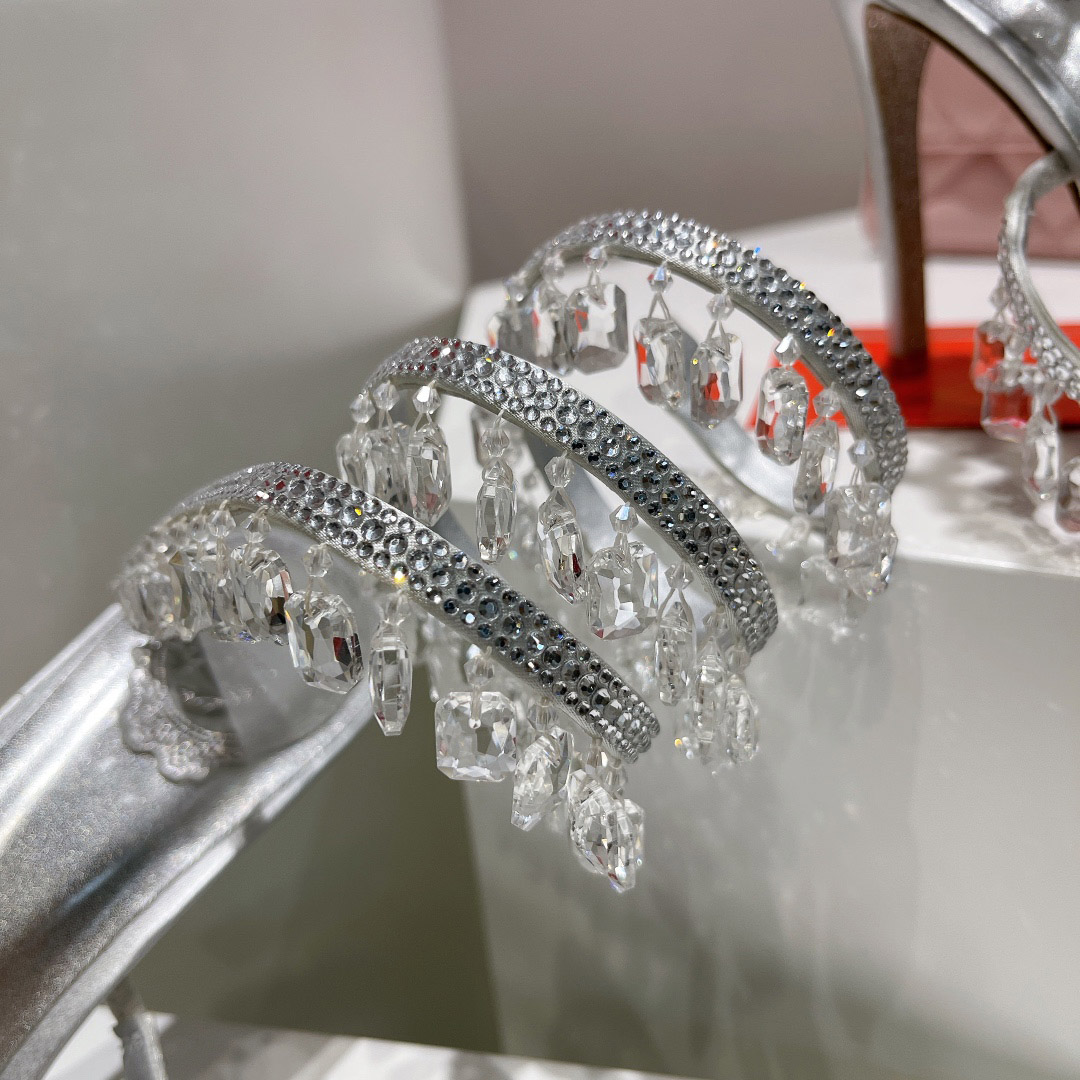 Rene Caovilla Chandelier Embellished Sandals - DopestKickz