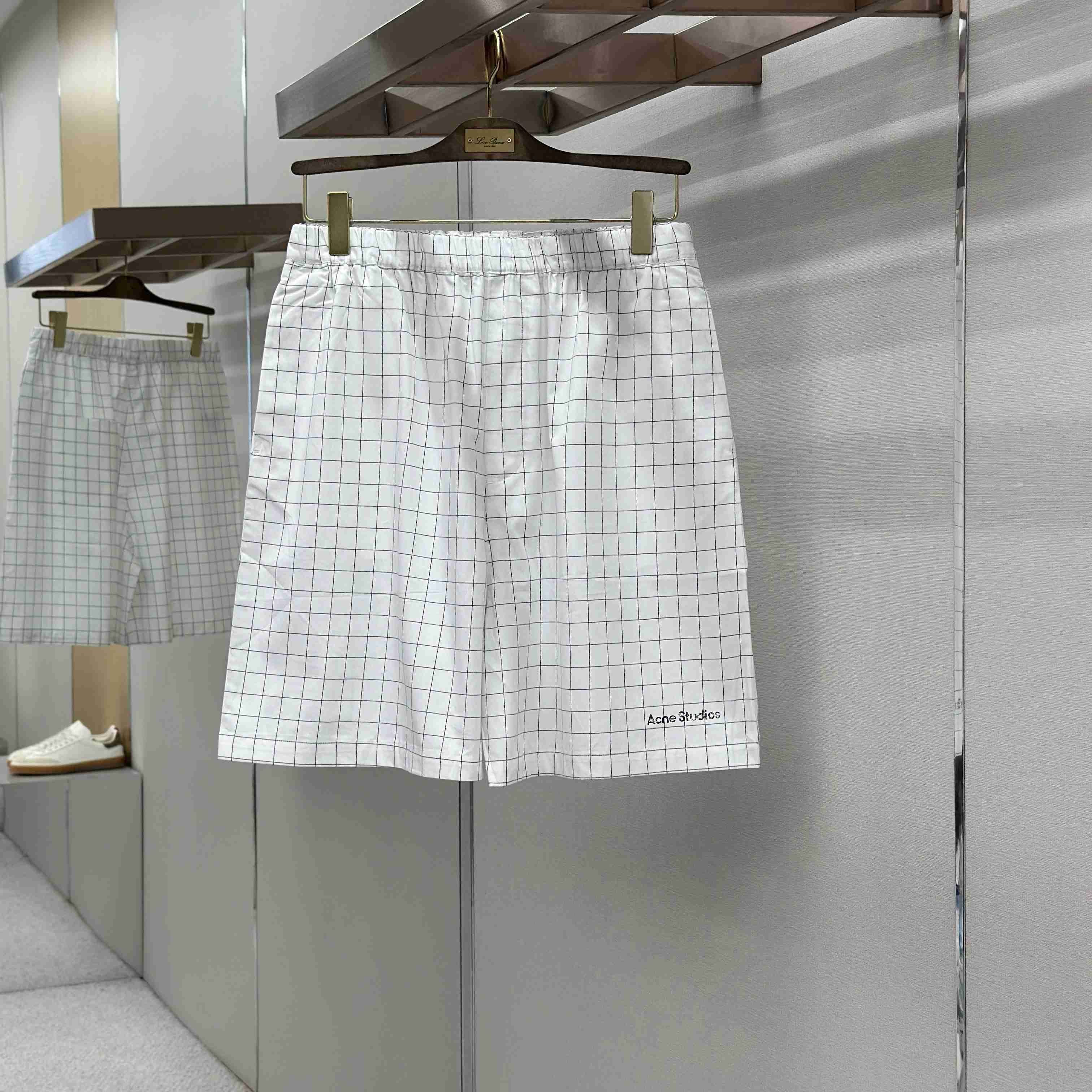 Acne Studios Casual Check Shorts - DopestKickz