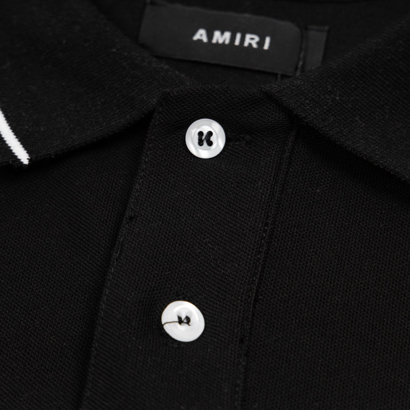 Amiri  Logo Embroidered Polo T-shirt - DopestKickz