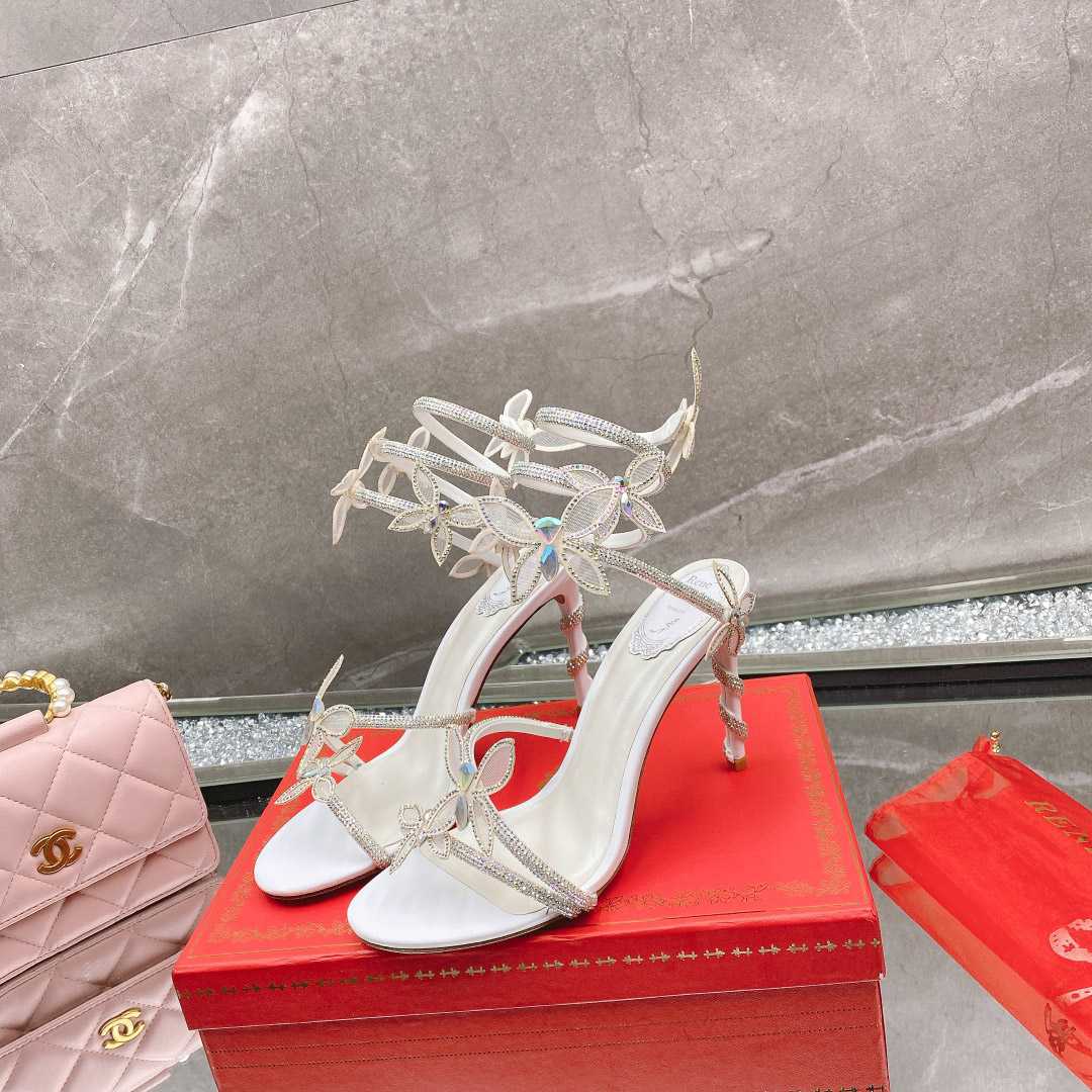 Rene Caovilla Embellished Margot Sandals - DopestKickz