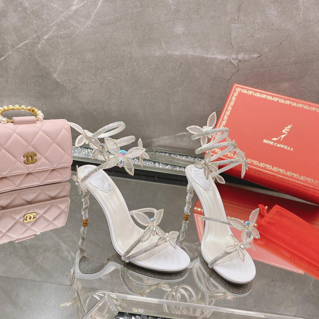 Rene Caovilla Embellished Margot Sandals - DopestKickz