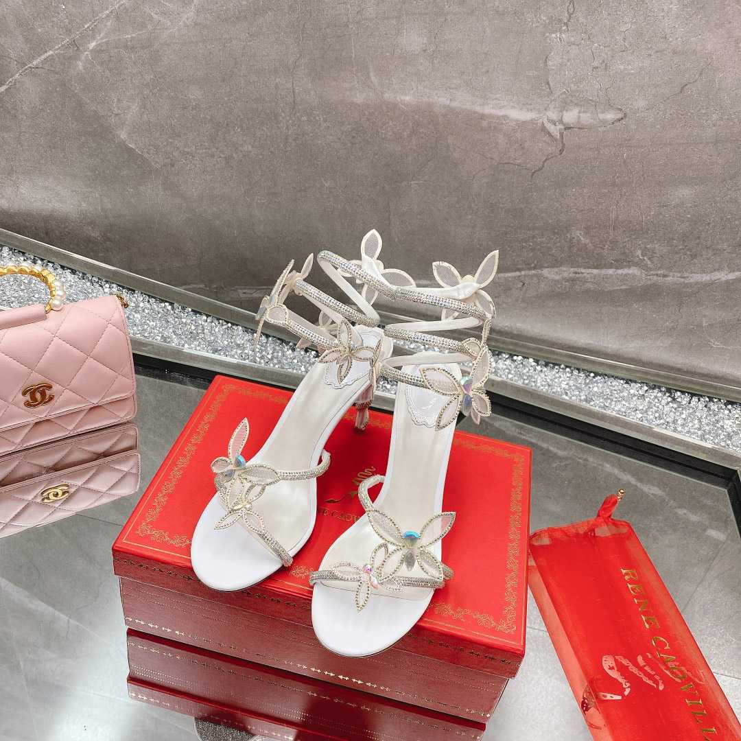 Rene Caovilla Embellished Margot Sandals - DopestKickz