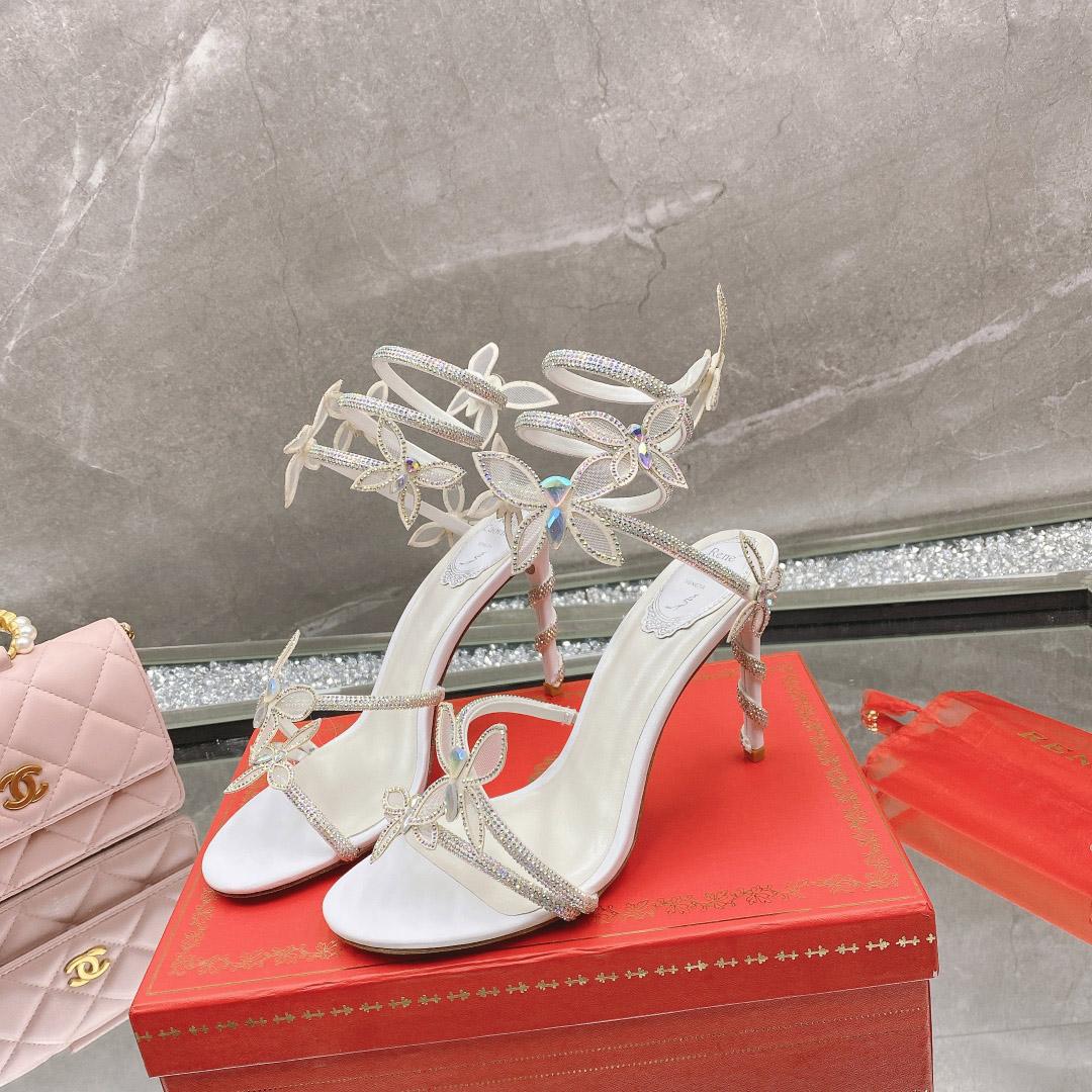 Rene Caovilla Embellished Margot Sandals - DopestKickz