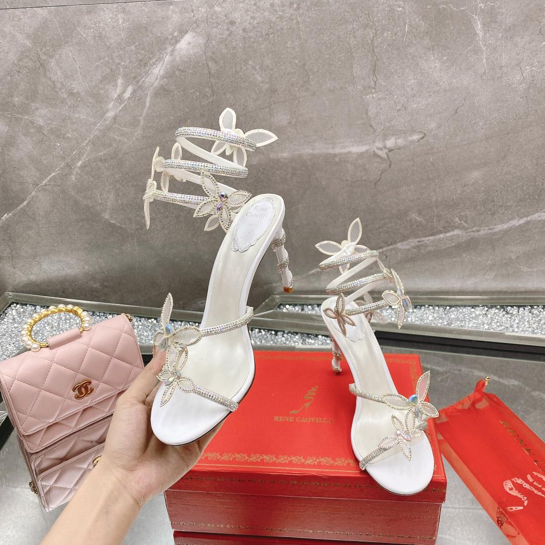 Rene Caovilla Embellished Margot Sandals - DopestKickz