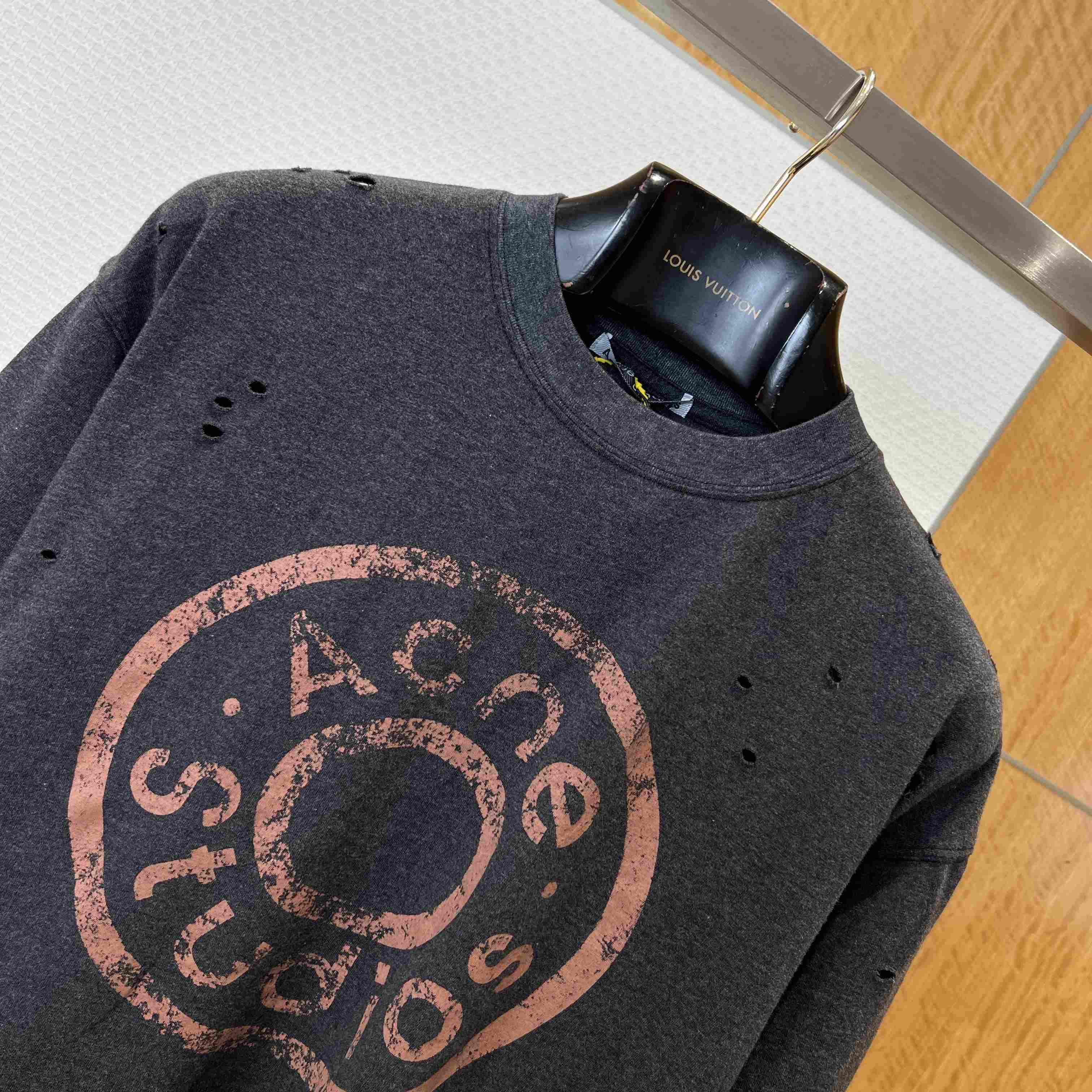 Acne Studios Distressed Logo T-shirt - DopestKickz